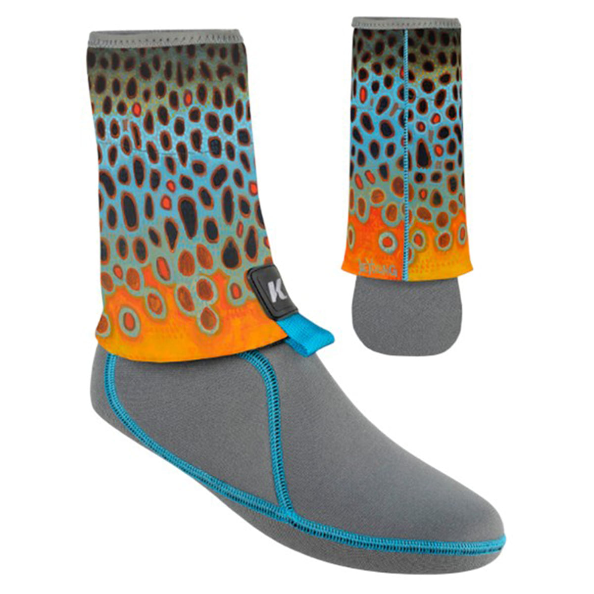 Korkers-I-Drain-Guard-Sock-DeYoung-Brown-Flank