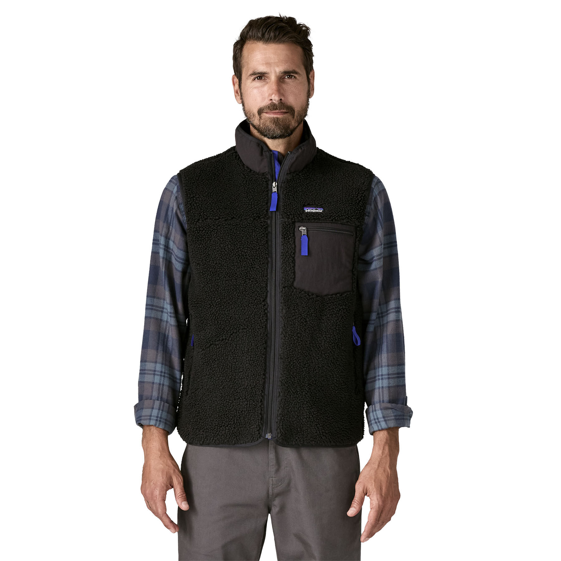 90s USA製 Patagonia Retro X vest ブルー 青 L 1999年製 USA製 
