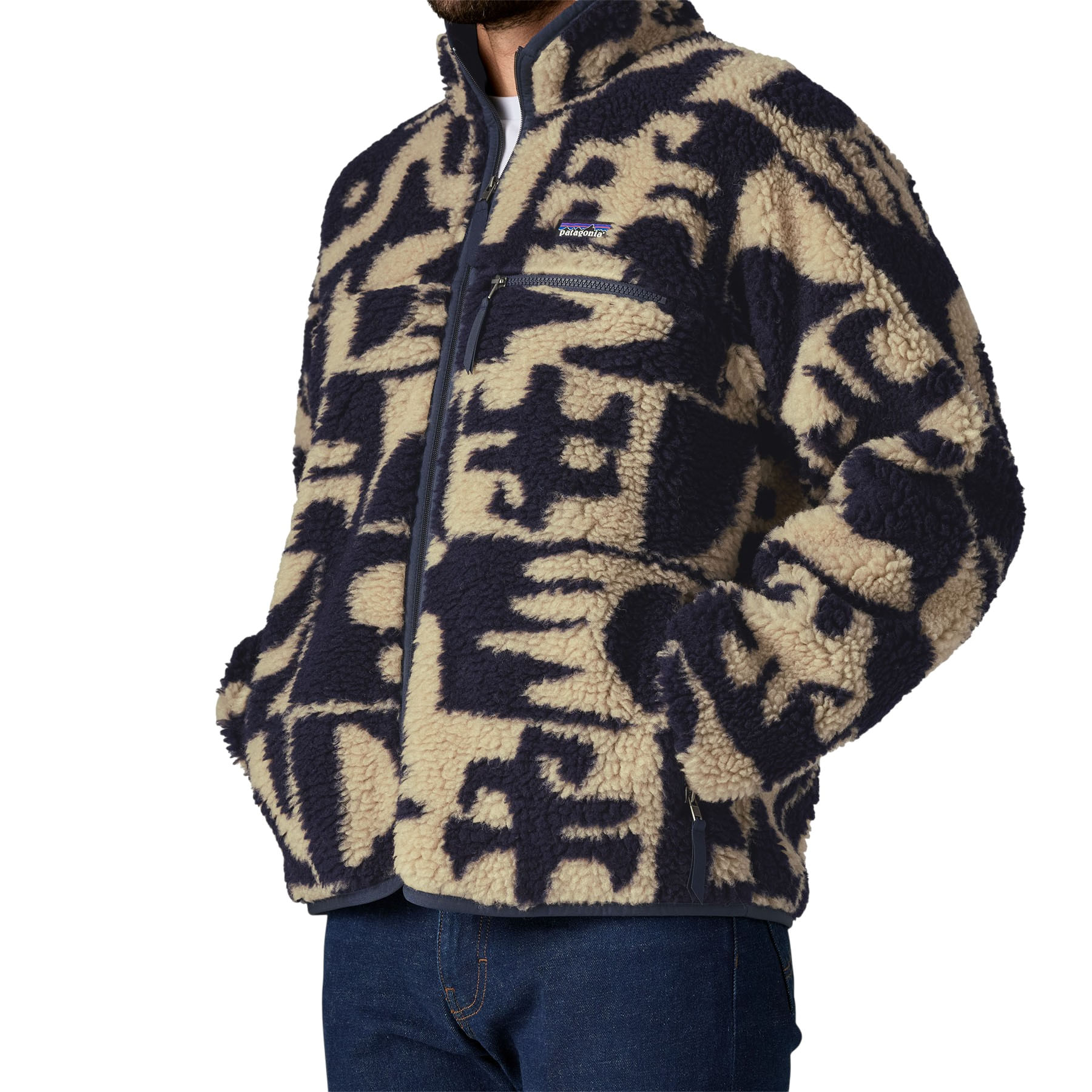 patagonia 幾何学模様 ジャケット 4T Patagonia Natural Blend Retro Cardigan - Als.com