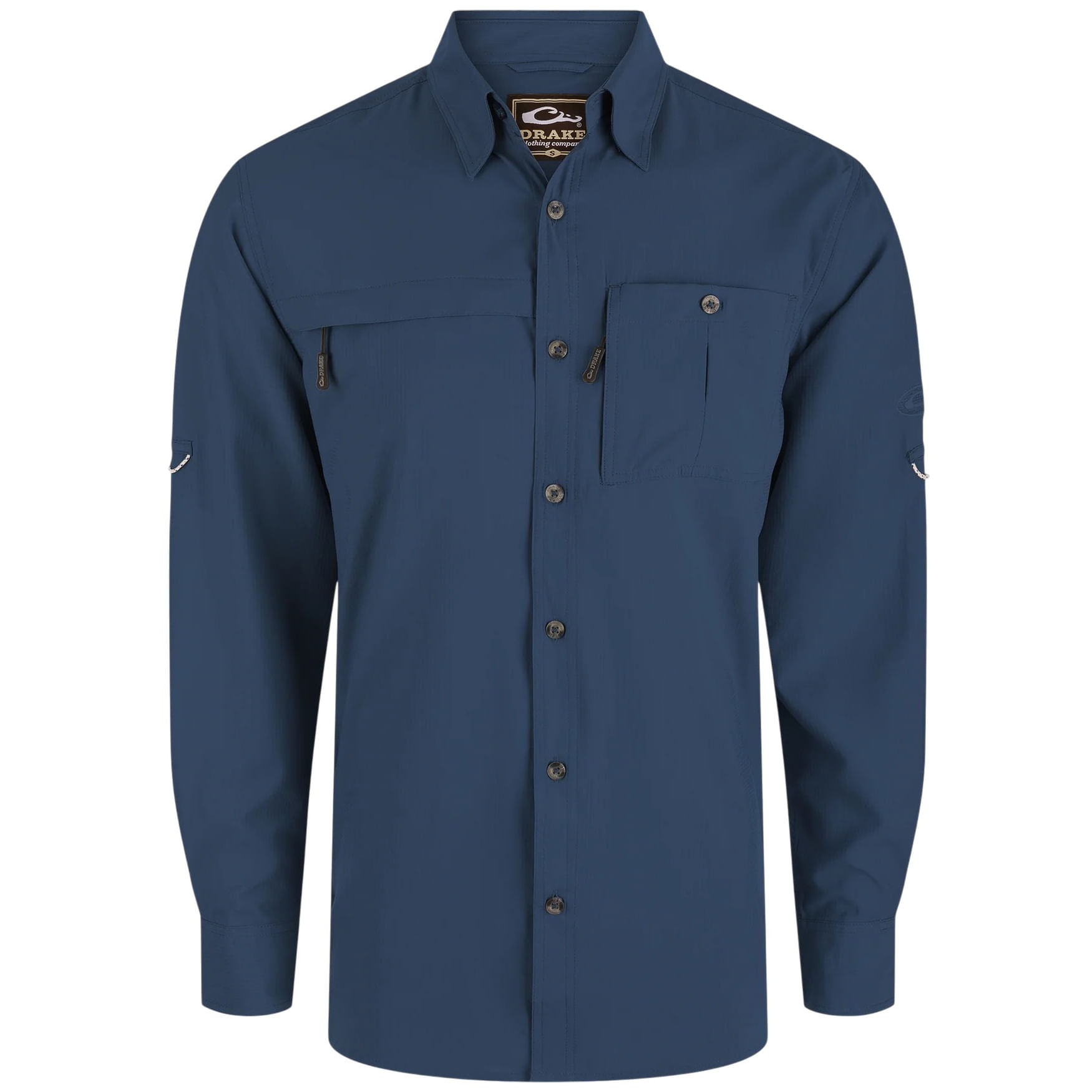 Drake-8-Shot-Flyweight-Long-Sleeve-T-Shirt---Men-s-Ensign-Blue