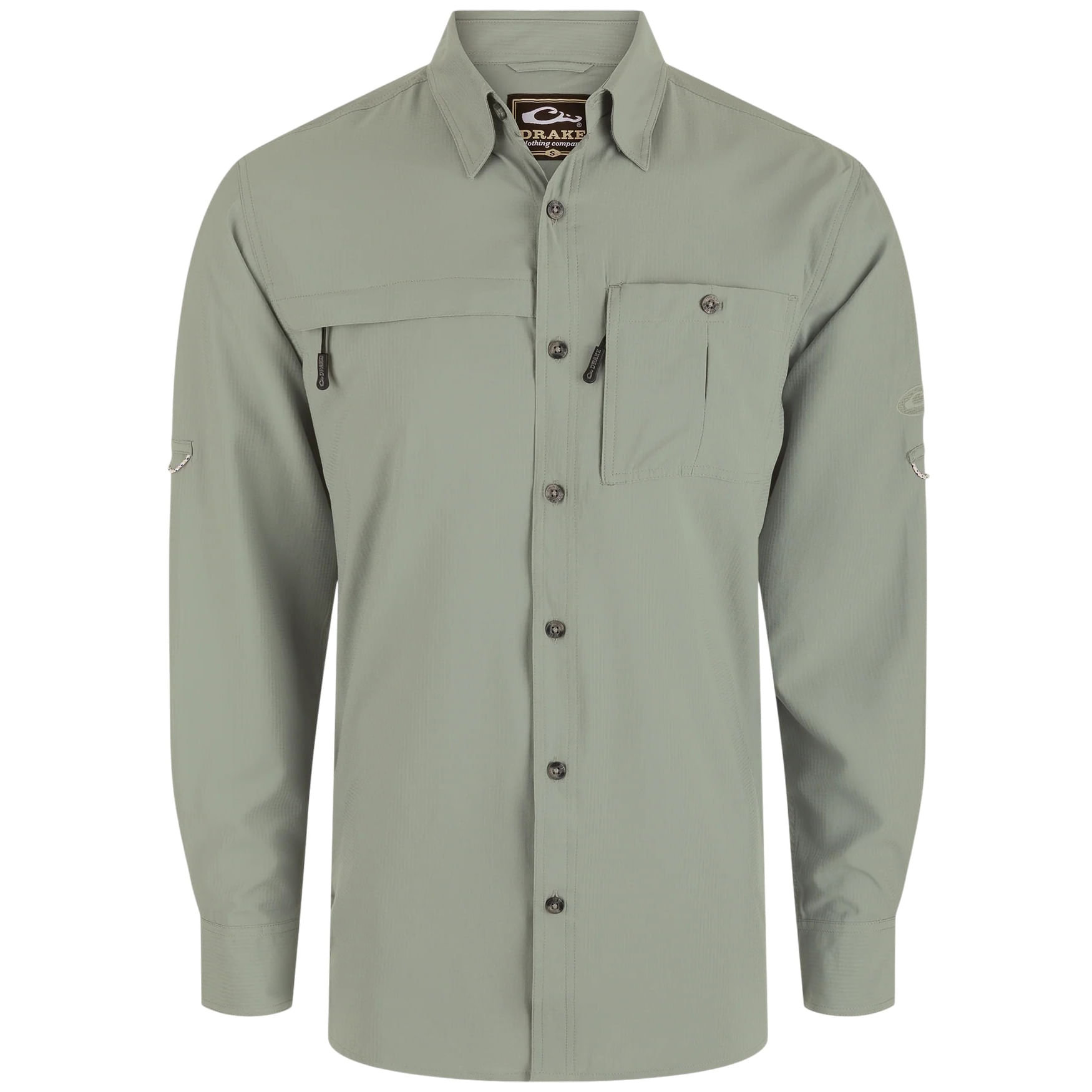 Drake-8-Shot-Flyweight-Long-Sleeve-T-Shirt---Men-s-Desert-Sage