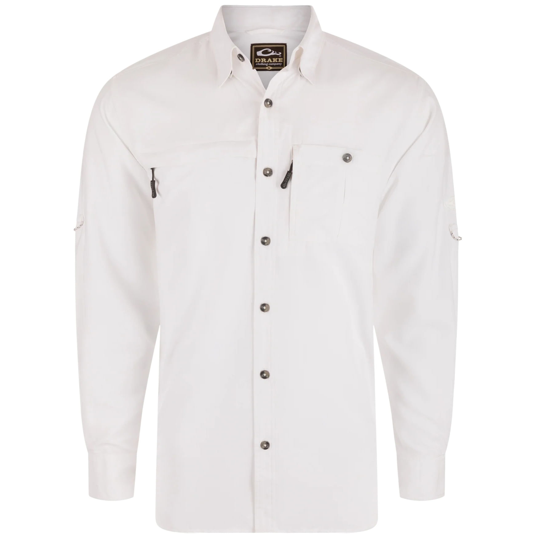 Drake-8-Shot-Flyweight-Long-Sleeve-T-Shirt---Men-s-Bright-White