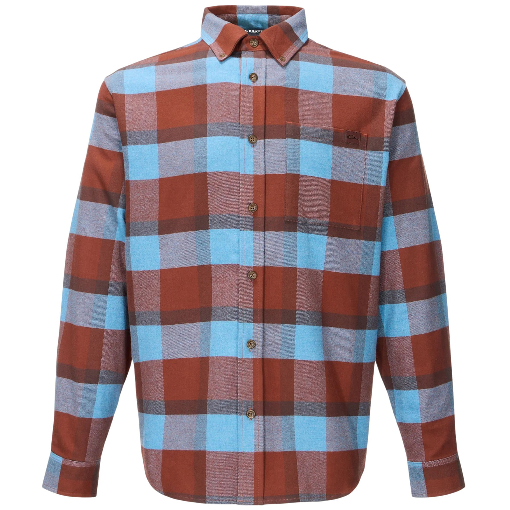 Drake-Autumn-Flannel-Long-Sleeve-T-Shirt---Men-s-Chocolate-Martini