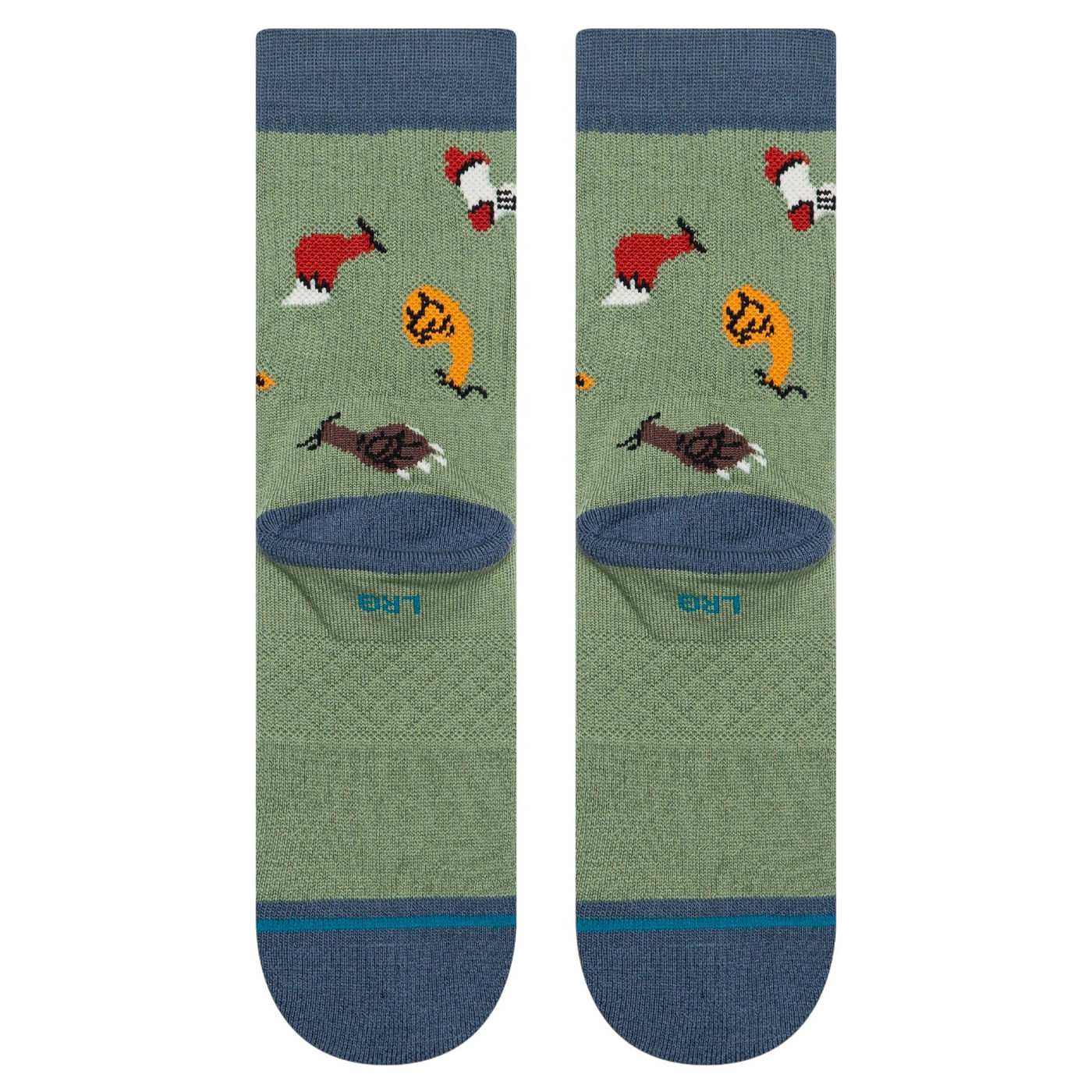 Stance-Nature-Brawl-Crew-Sock---Kids--Green