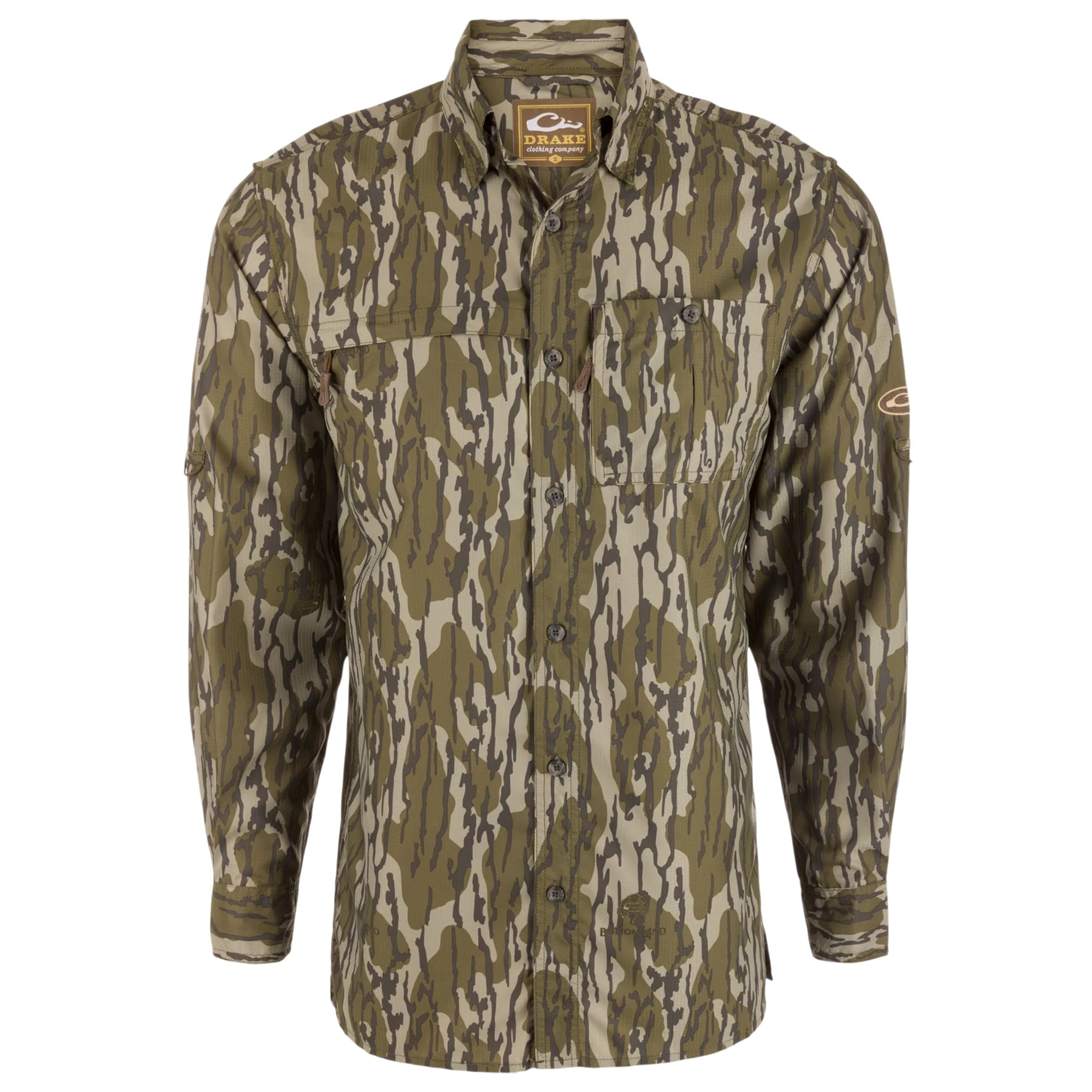 Drake Waterfowl Long-Sleeved Flyweight Camo Hunting Shirt - Men's - Als.com, image size:2000x2000
