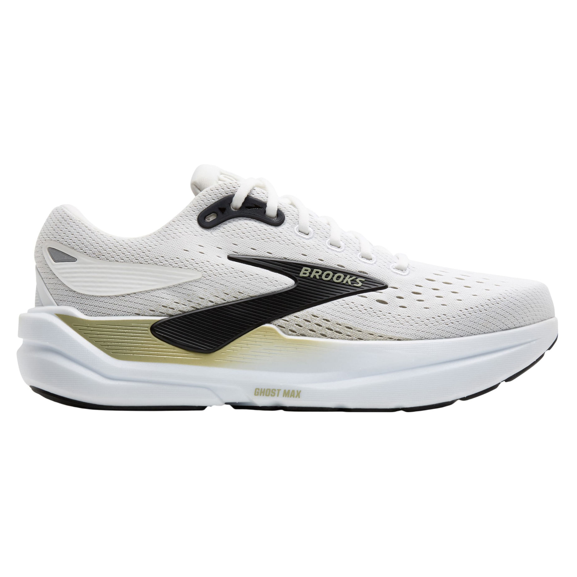Brooks-Ghost-Max-3-Running-Shoe---Men-s-Bright-White---Tea---Black