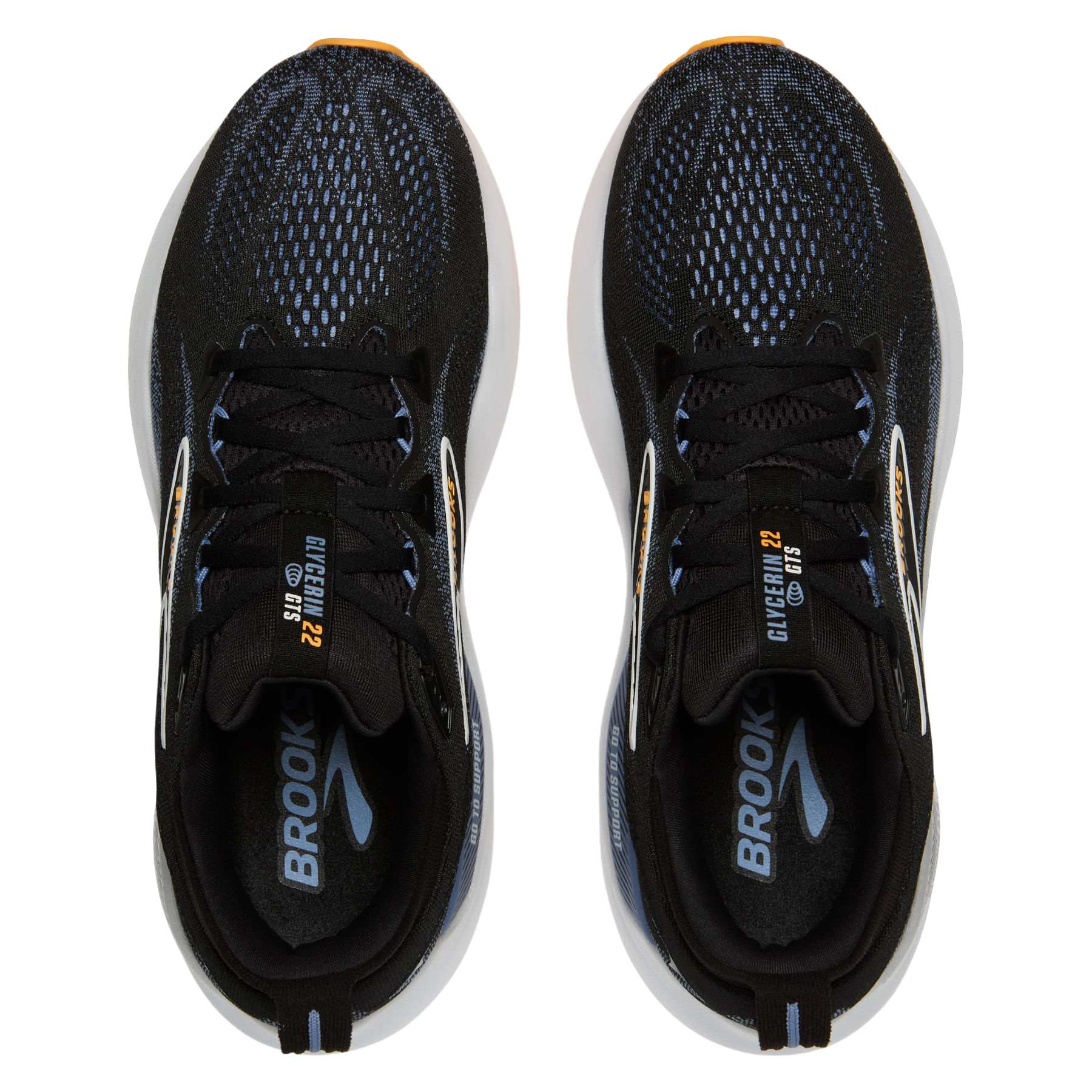 Brooks-Glycerin-GTS-22-Running-Shoe---Men-s-Black---Country-Blue---Orange-Pop