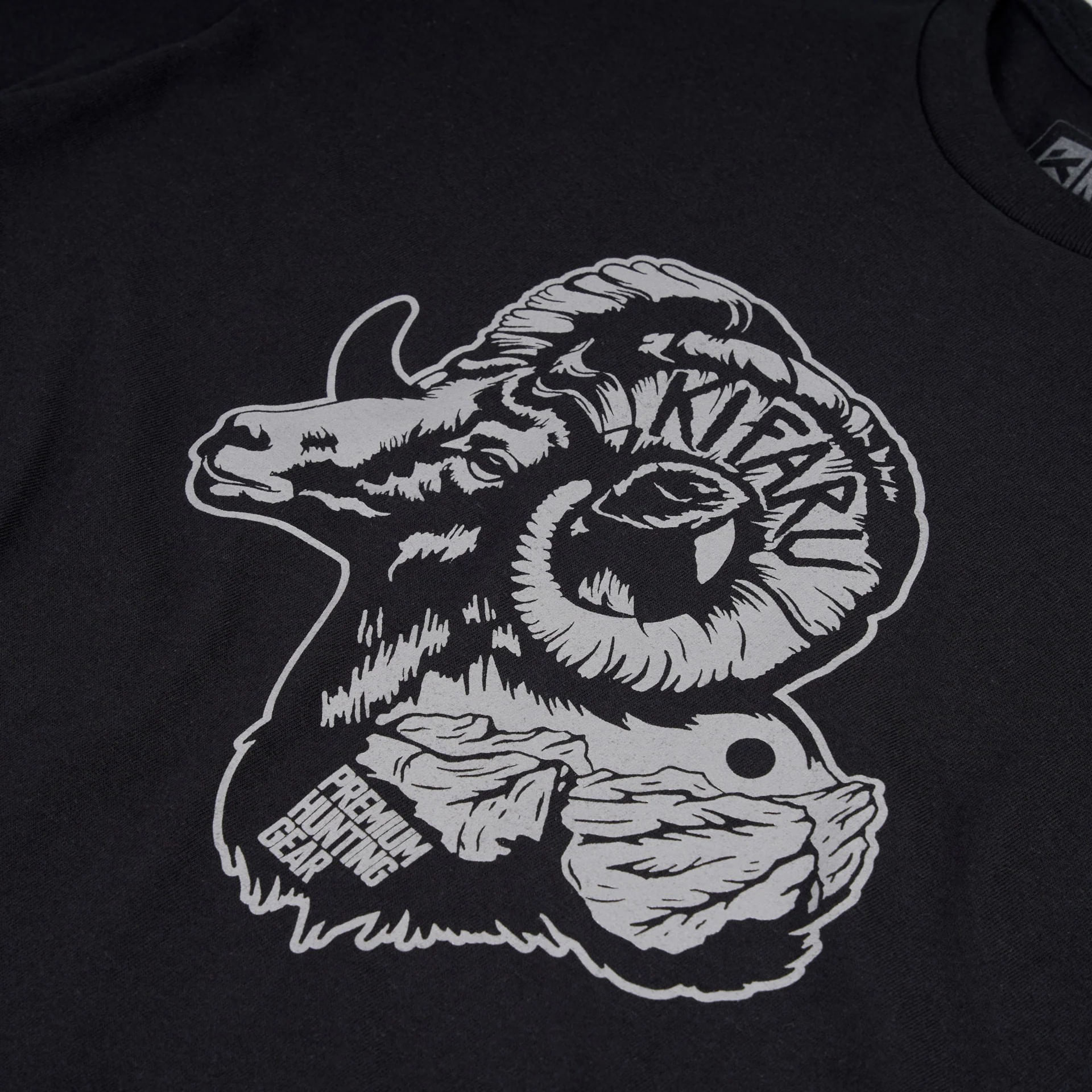 Kifaru-Gildan-5000-Bighorn-Tee-Black