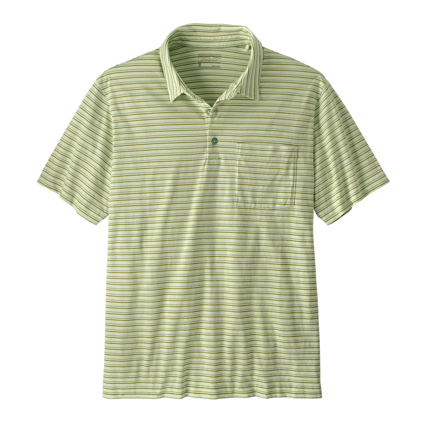 Patagonia-Cotton-In-Conversion-Lightweight-Polo-Shirt---Men-s-Fallen-Stripe---Lichen-Green
