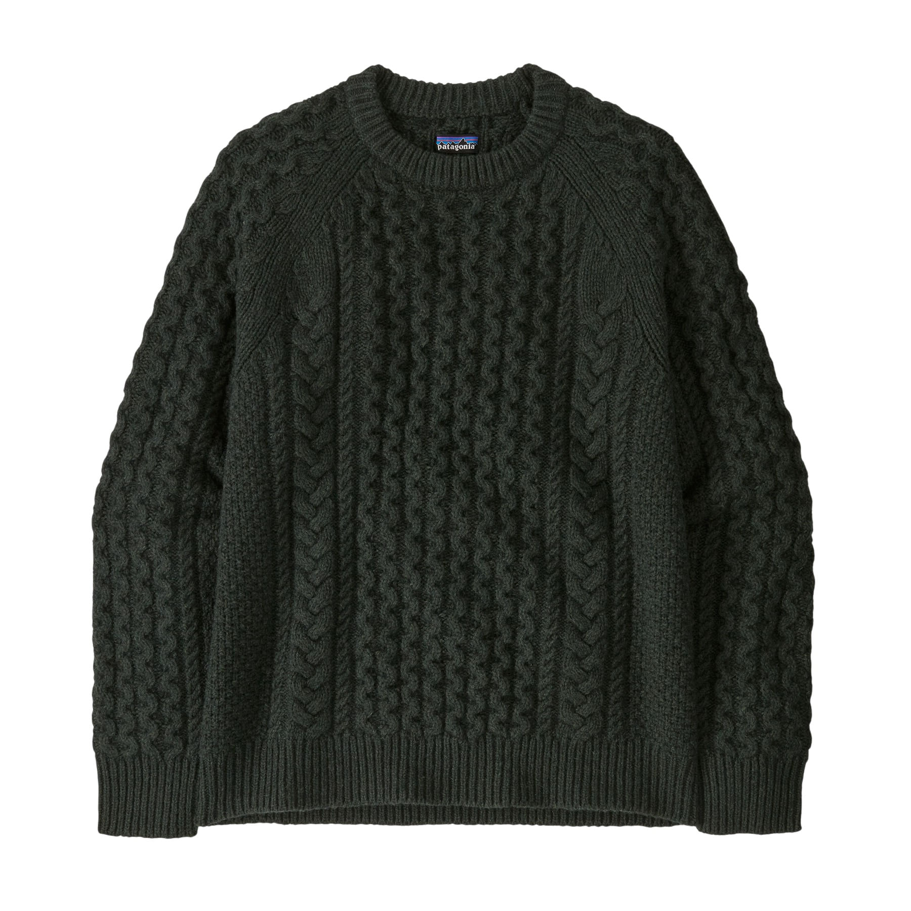 Patagonia Recycled Wool Blend Cable Knit Crewneck Sweater - Als.com