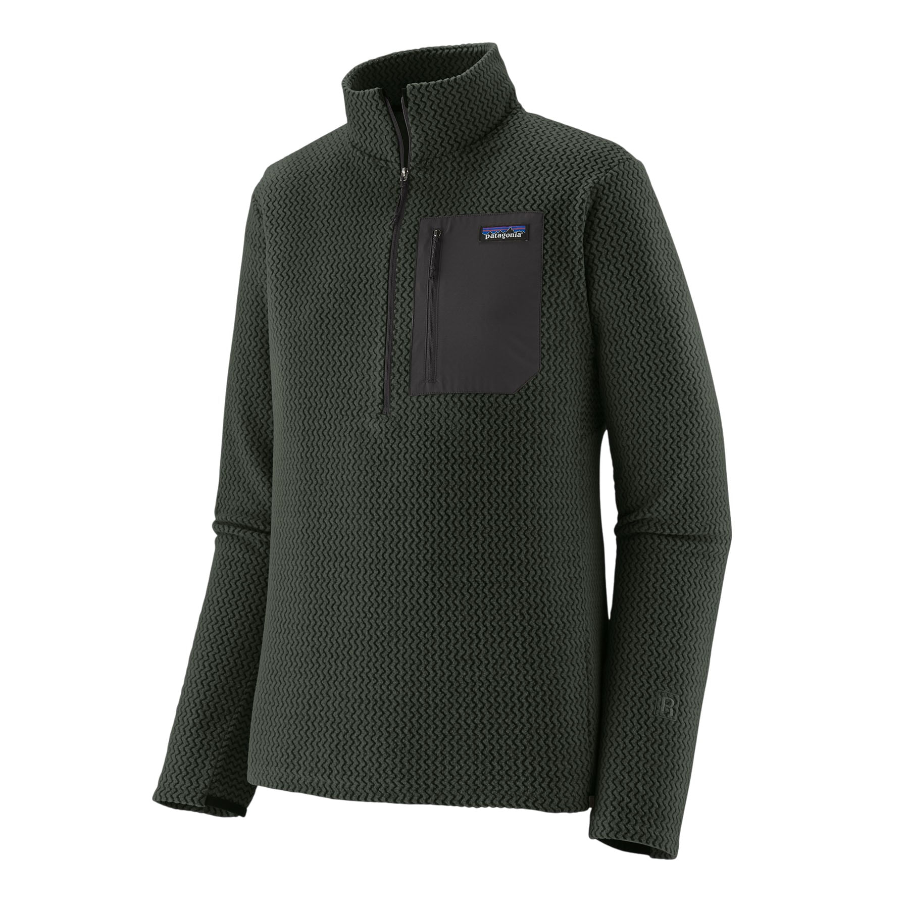 Patagonia-R1-Air-Fleece-Zip-Neck-Pullover---Men-s-Old-Growth-Green