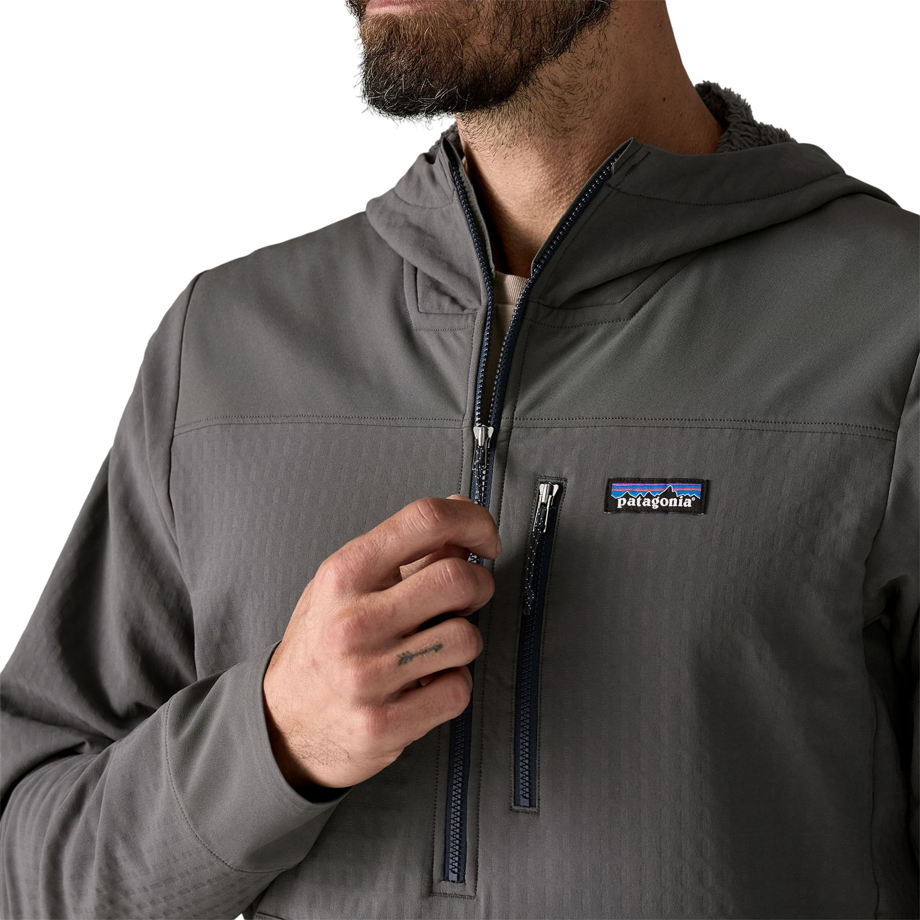 Patagonia R2 TechFace Pullover - Men's - Forge Grey L