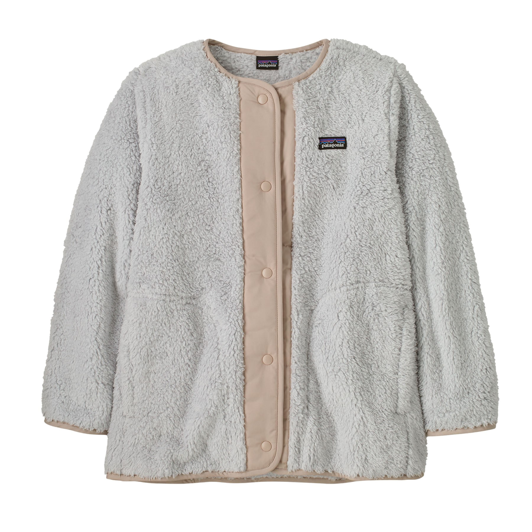 Patagonia-Los-Gatos-Fleece-Cardigan---Girls--Crisp-Grey
