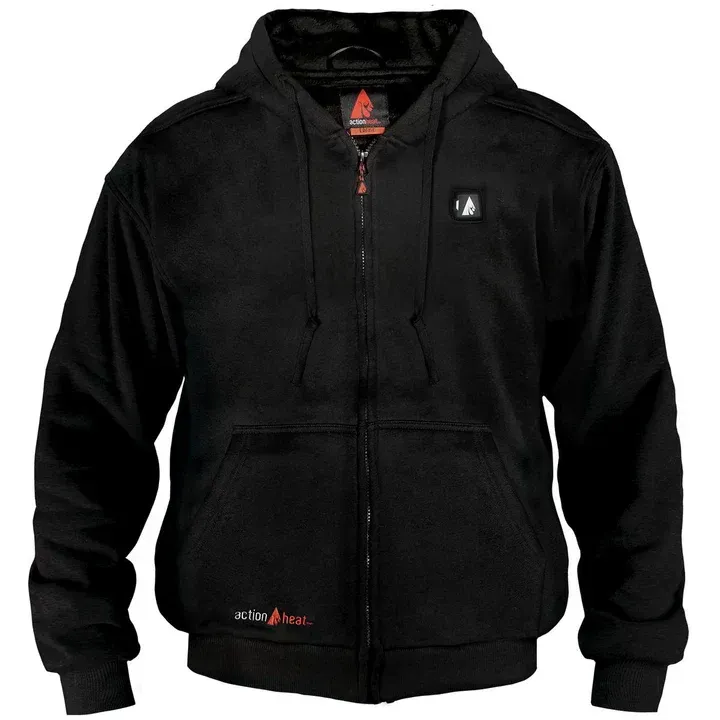 ActionHeat 5V Battery Heated Hoodie Sweatshirt - Black S