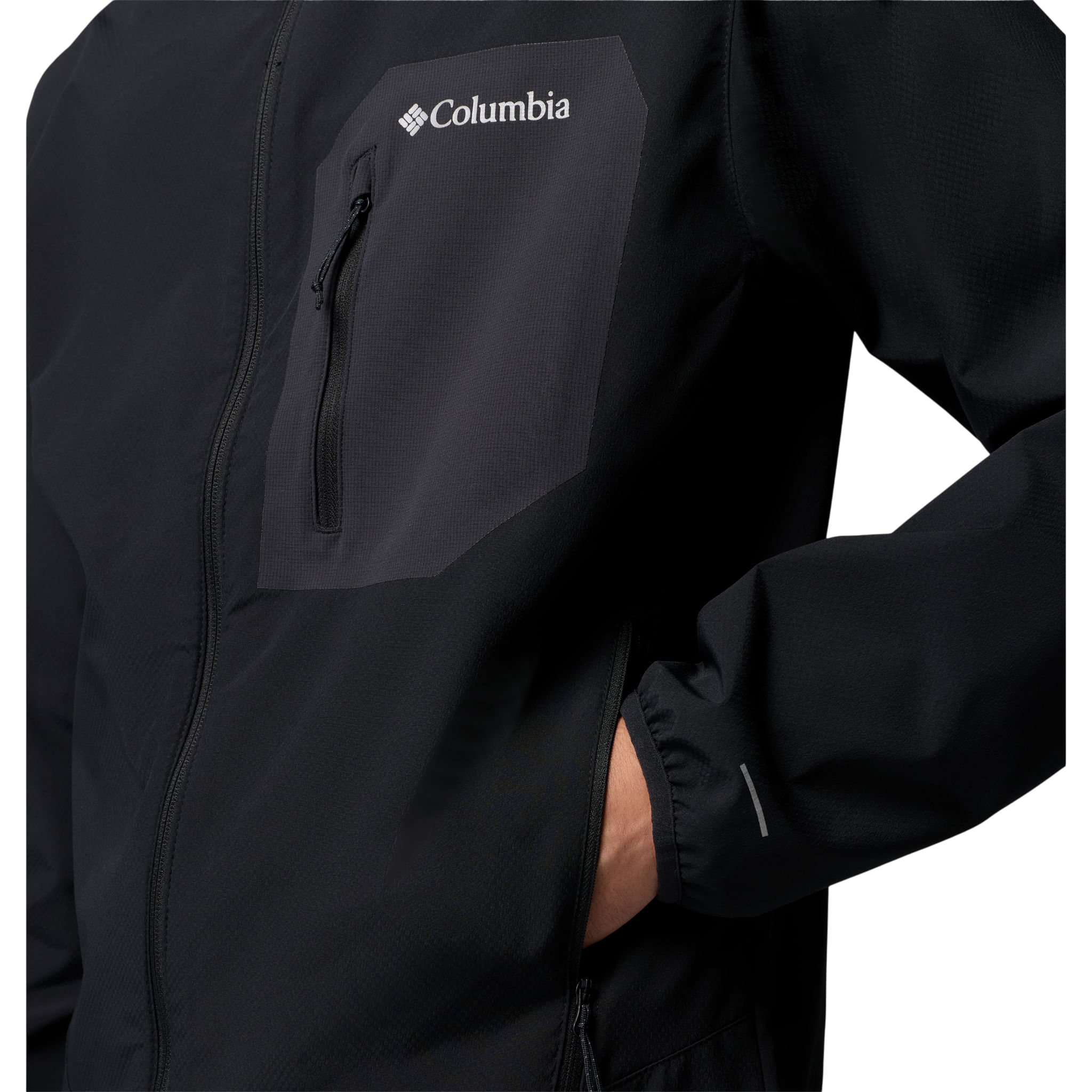 Columbia Tall Heights III Hooded Softshell Jacket - Men's - Black M