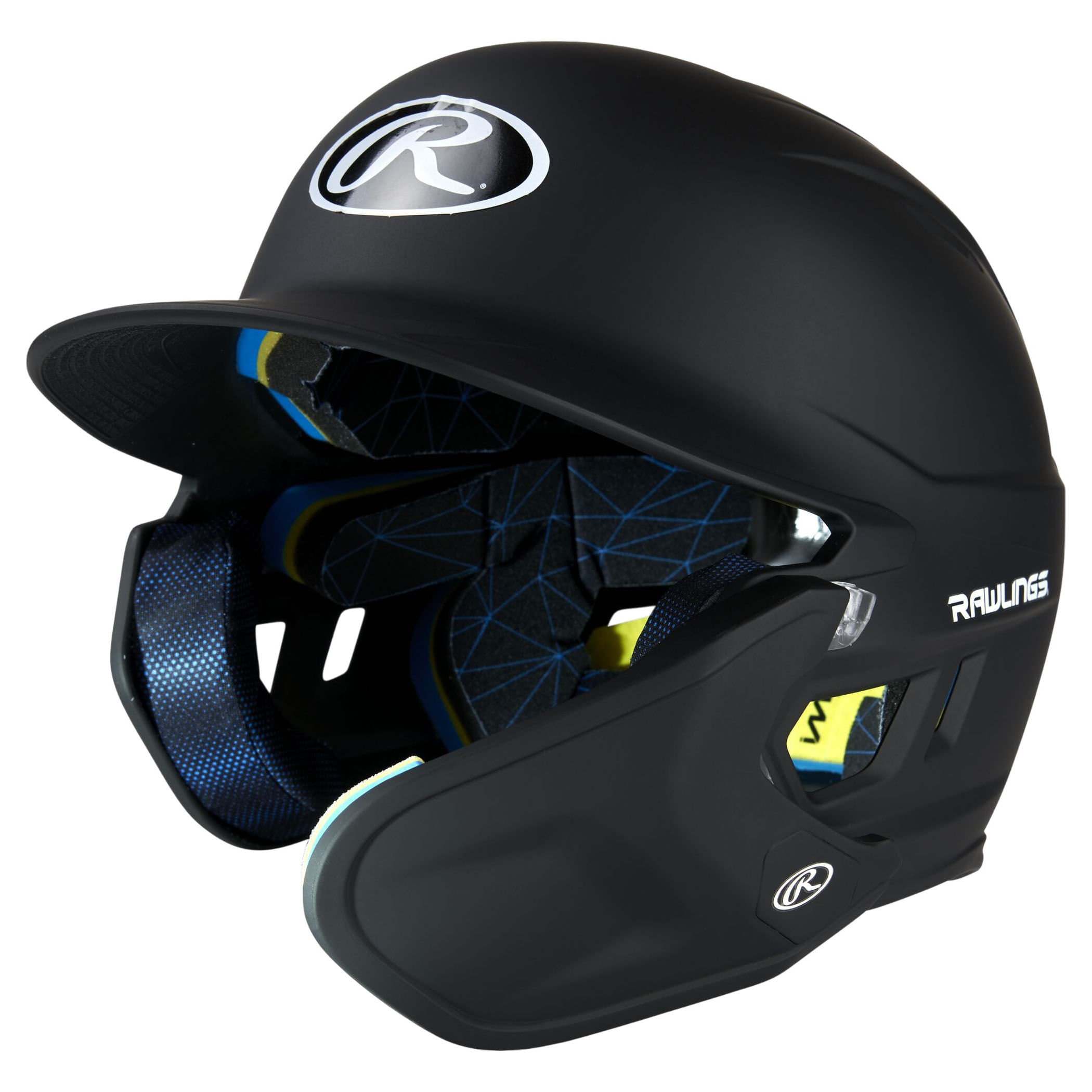 Rawlings-Mach-Adjust-With-RHB-Extension-Batting-Helmet-Black