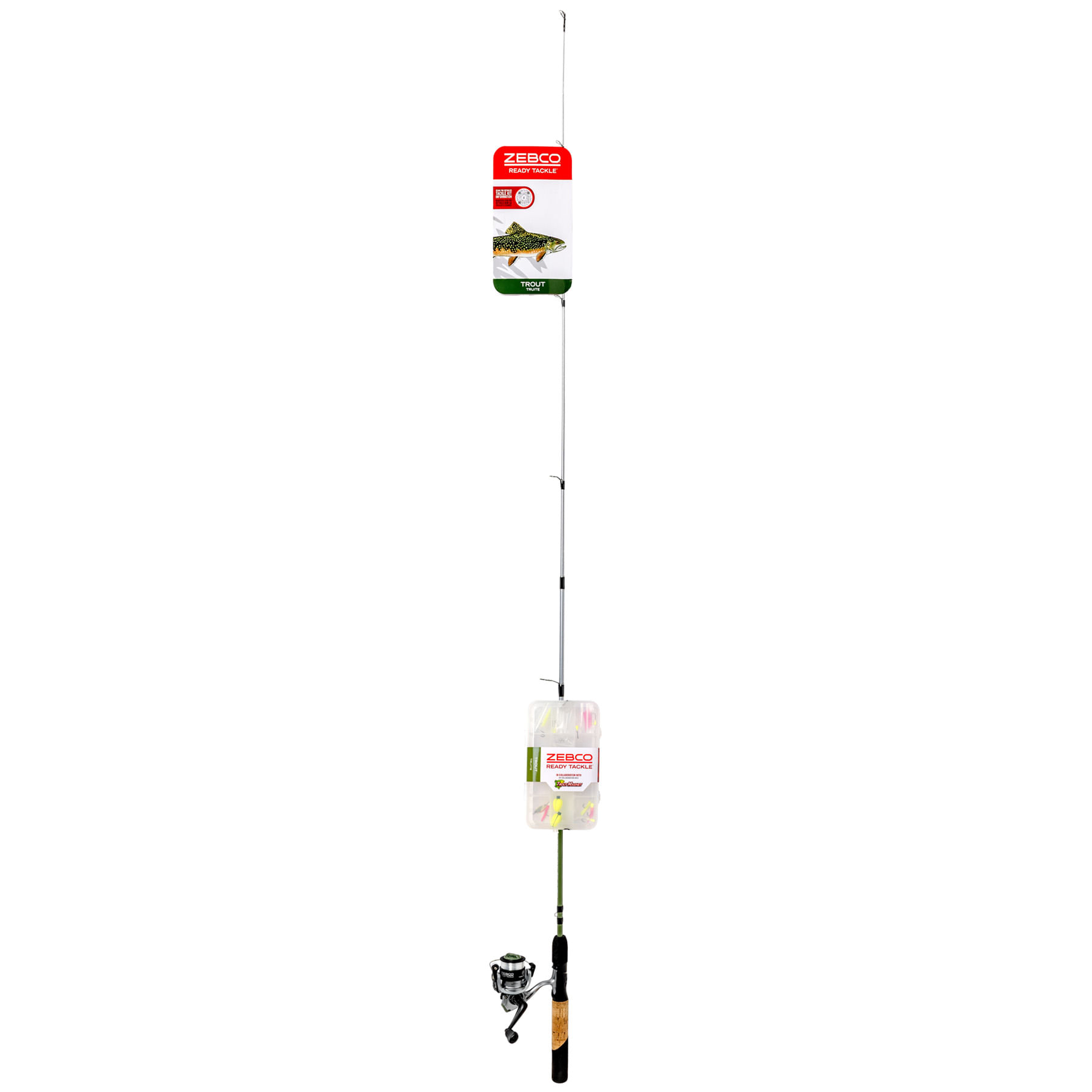 Zebco Ready Tackle Trout Spinning Combo - Ultra Light 2 Piece 6' Right, Left – image 10 of 11