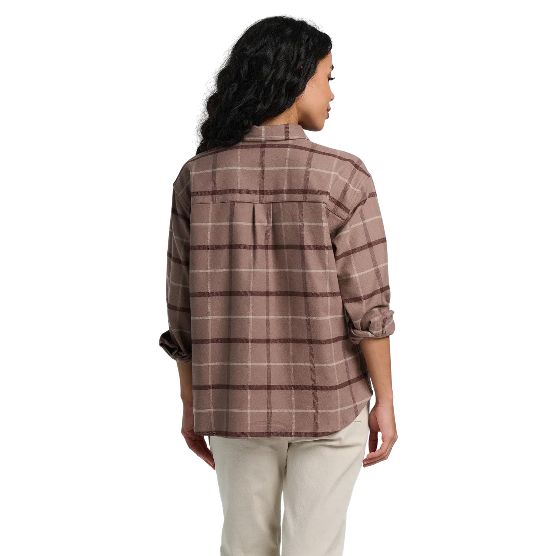 Free-Fly-Seawool-Flannel-Shirt---Women-s-Fossil-Plaid