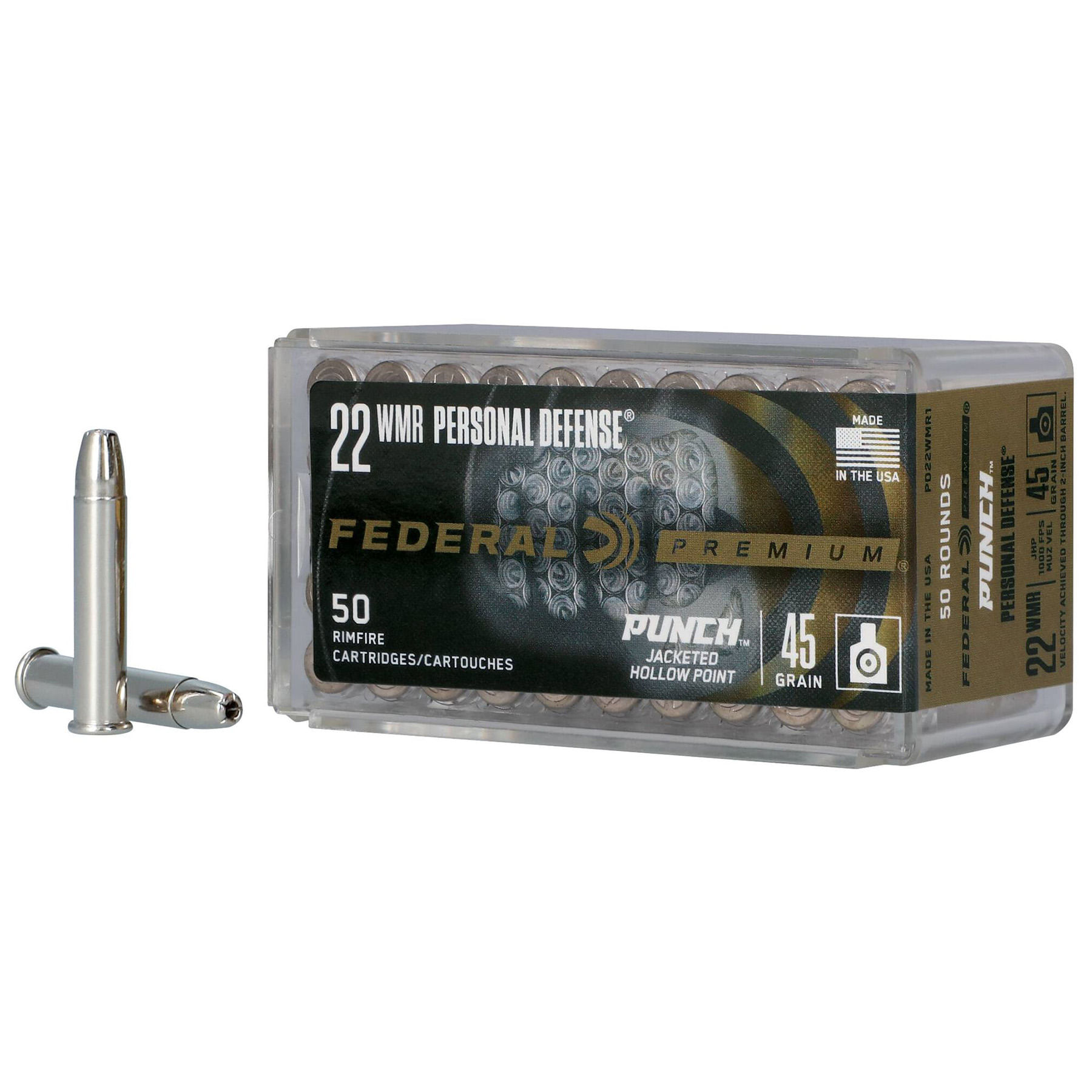 Federal-Punch-22-WMR-45Gr-JHP-Ammo-50-Rounds-45GR-JHP