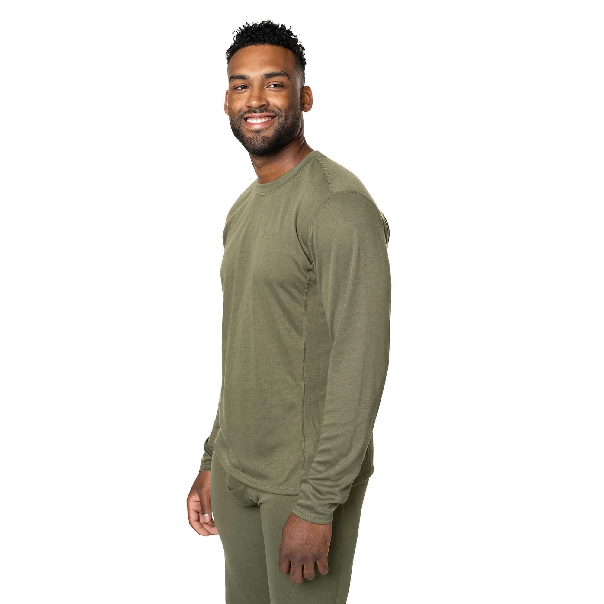 Polarmax-Double-Layer-Crewneck---Men-s-OD-Green