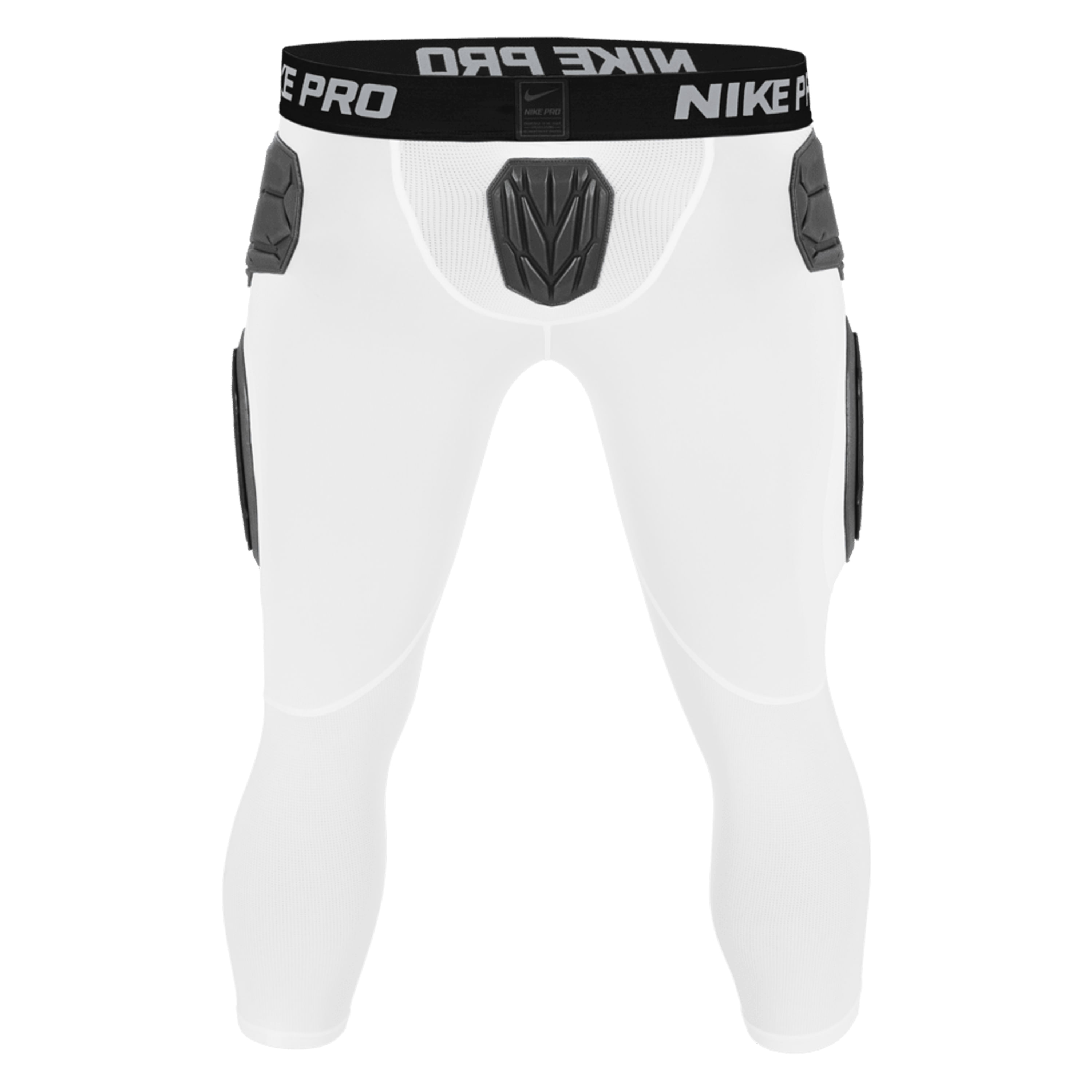 Nike-Hyperstrong-Three-Quarter-Tight-Football-Girdle-White---Anthracite---Black
