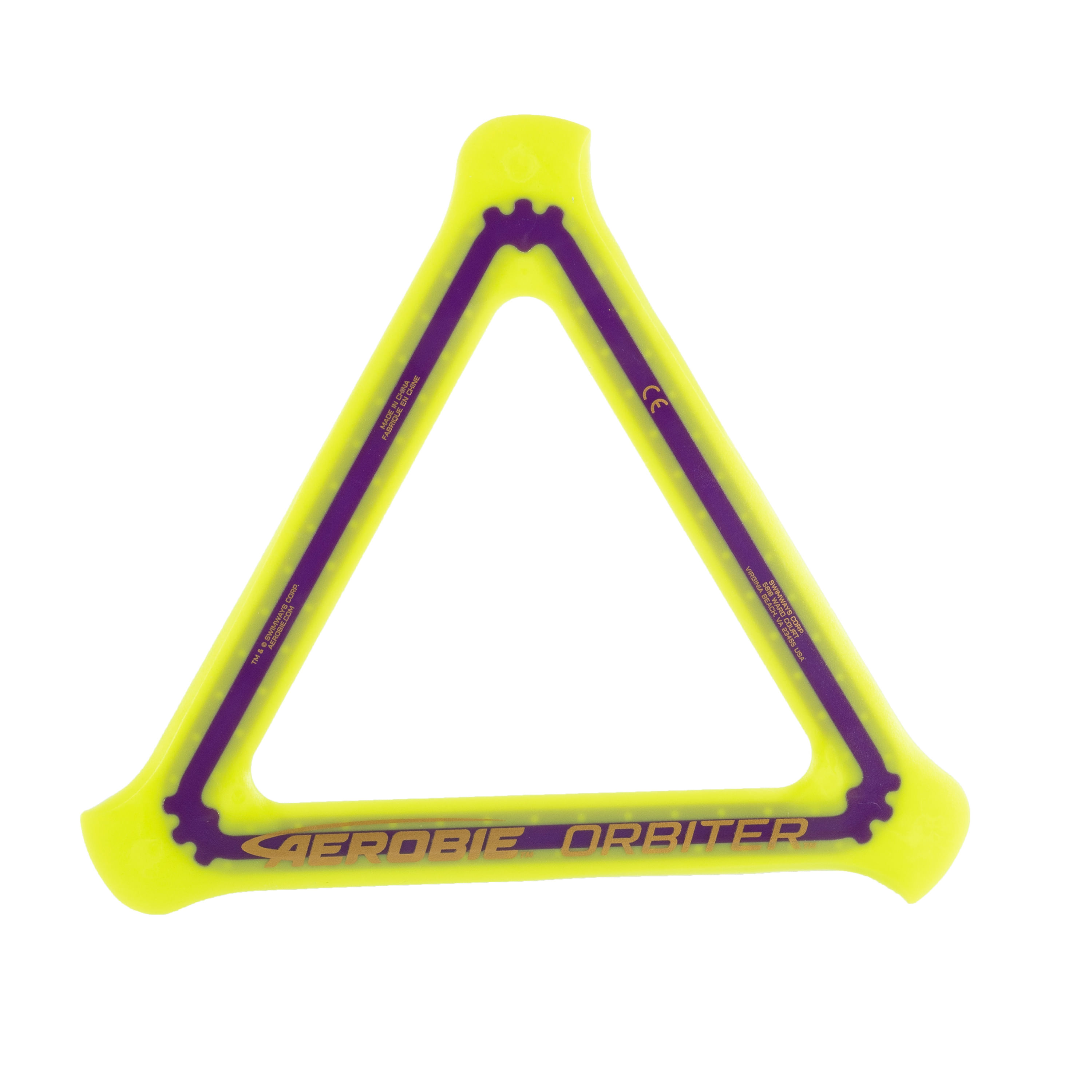 AEROBIE-Orbiter-Boomerang-Frisbee-Yellow