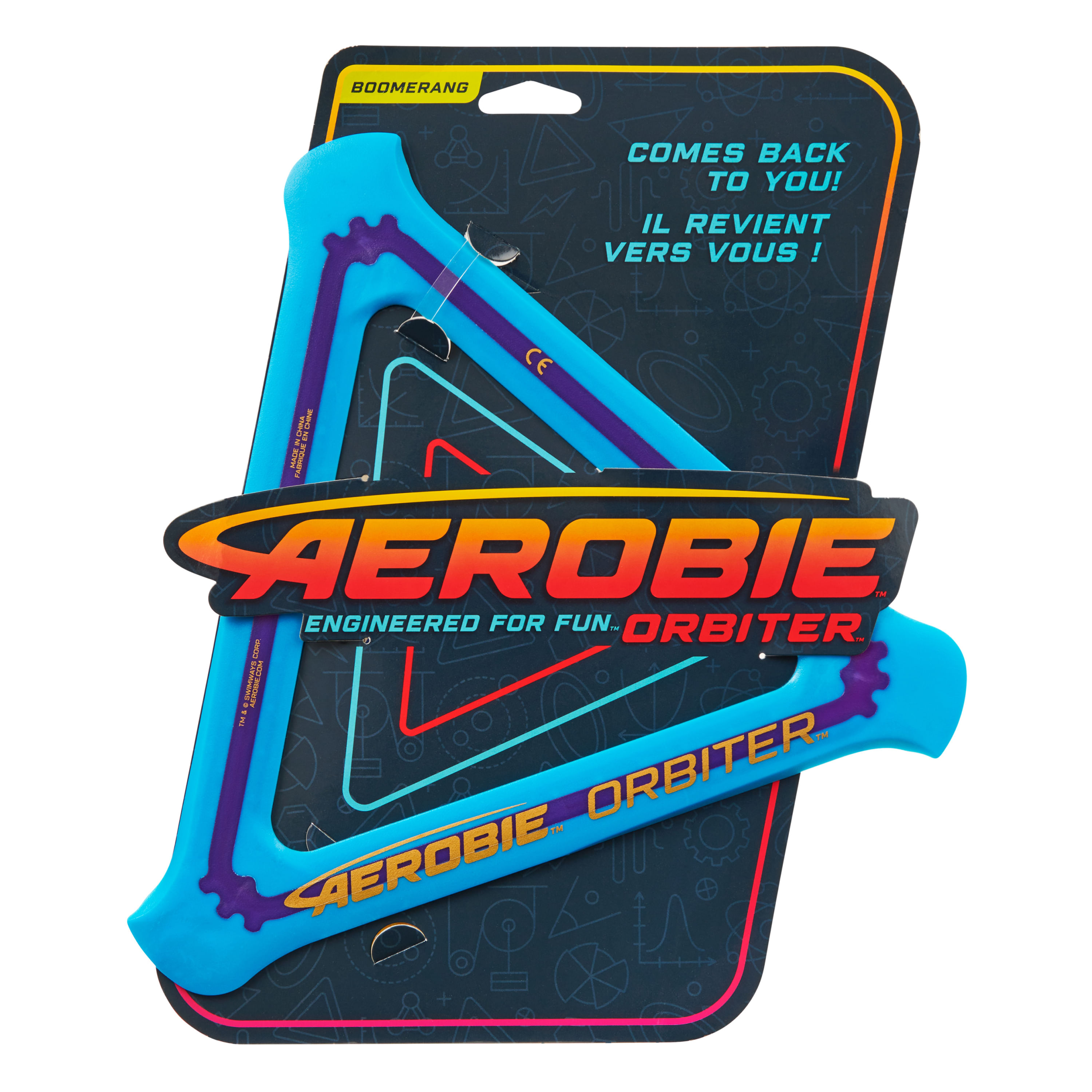 AEROBIE-Orbiter-Boomerang-Frisbee-Blue