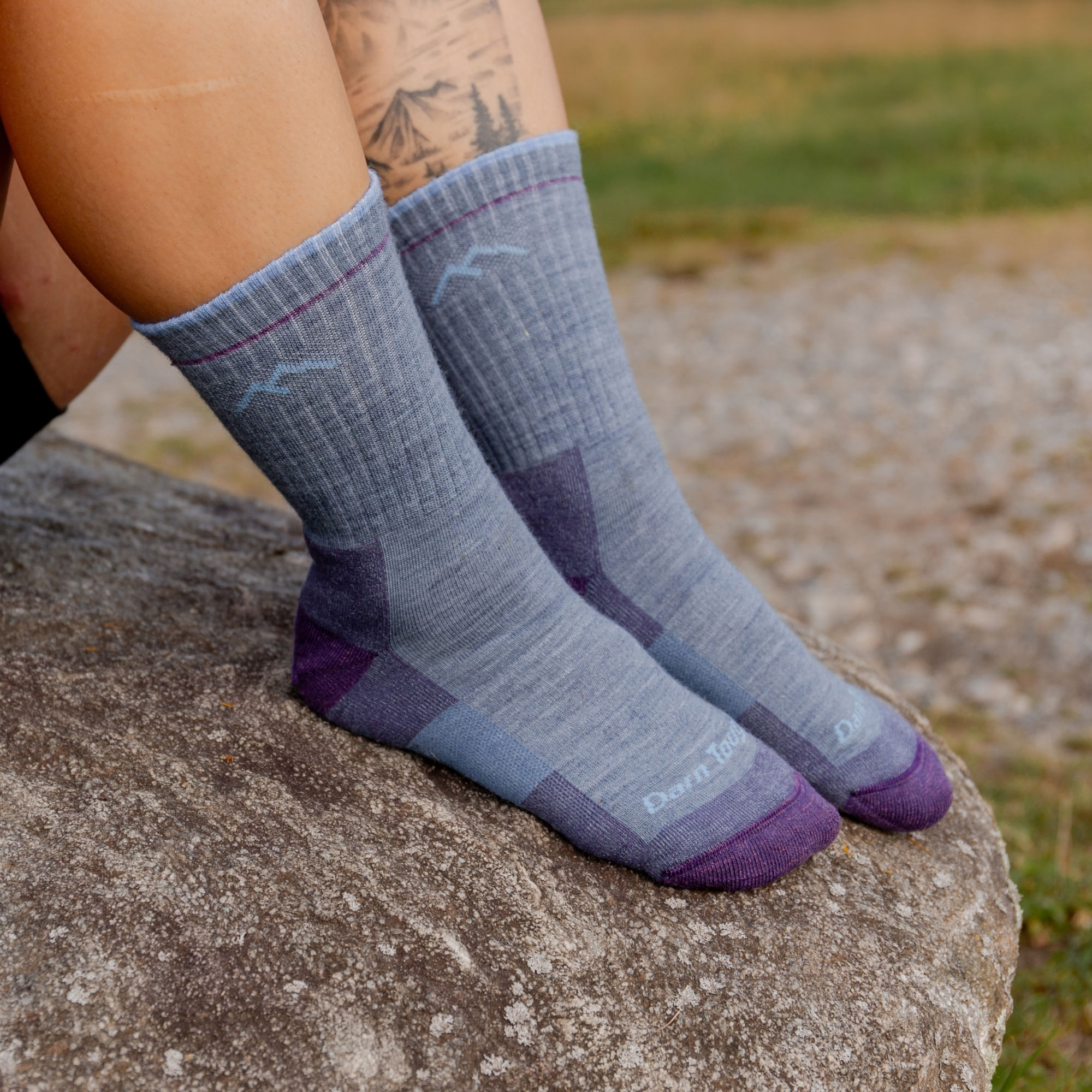 Darn Tough Hiker Micro Crew Midweight Hiking Sock - Women's - Slate M