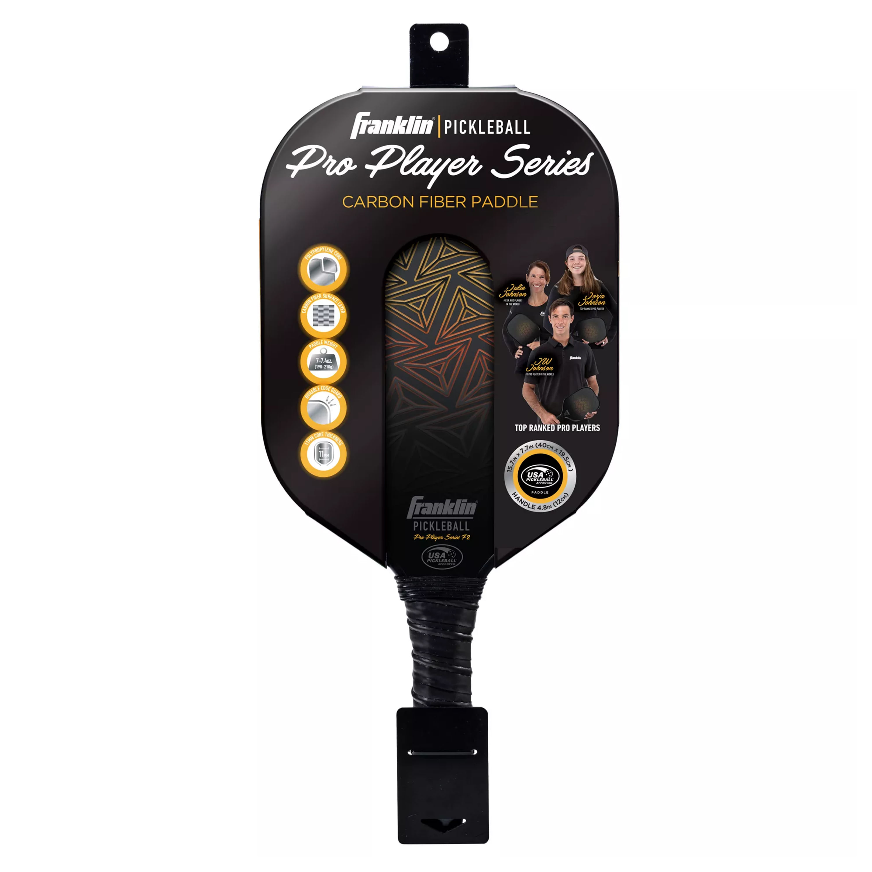 Franklin-Sports-Pro-Player-Series-Carbon-Pickleball-Paddle-Black