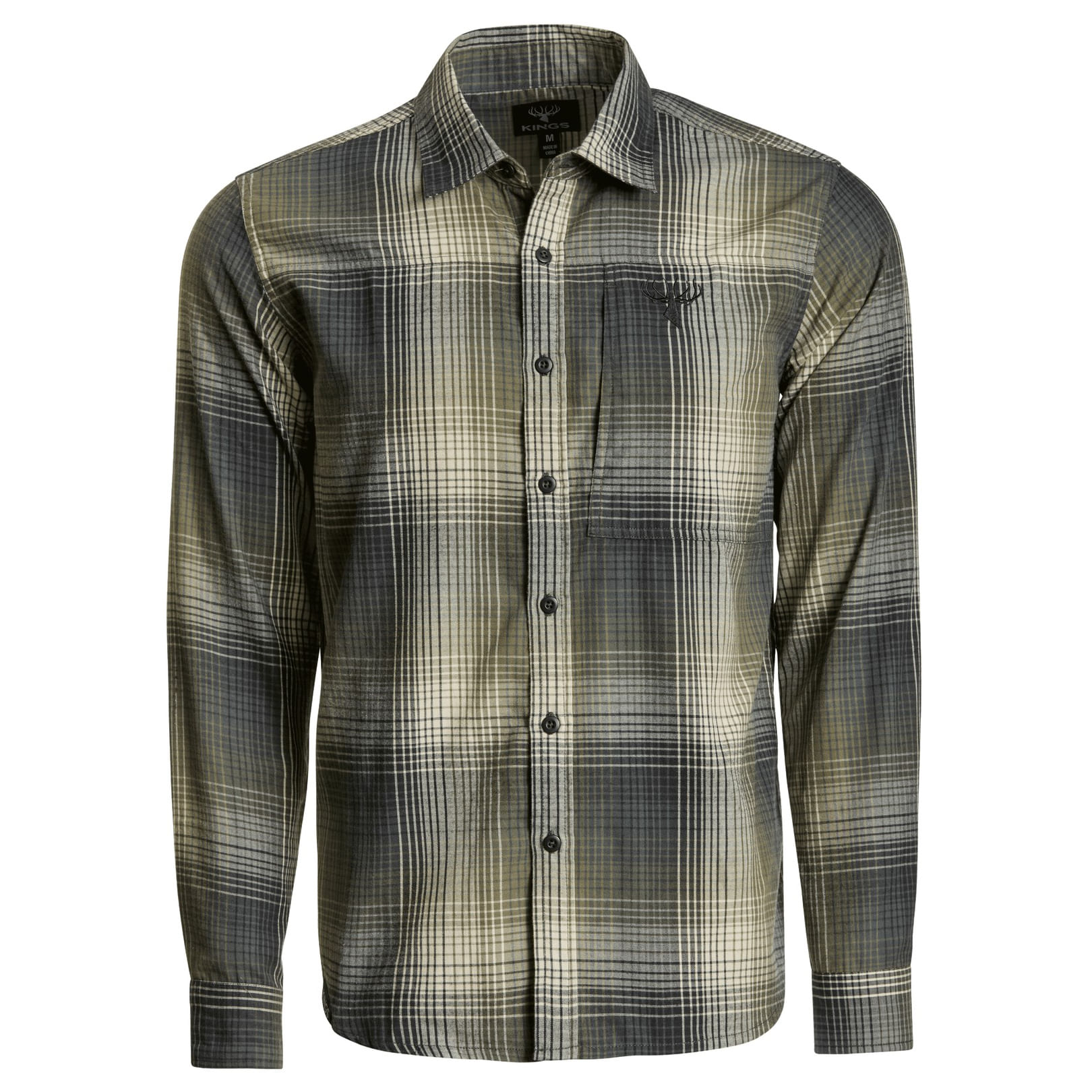 King-s-Camo-Modern-Button-Flannel---Men-s-Charcoal-Plaid