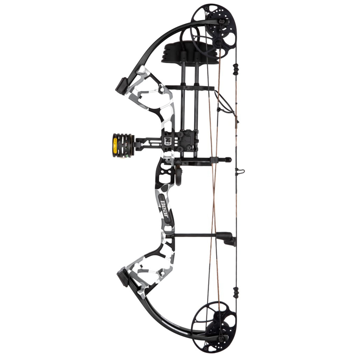Bear-Archery-Royale-RTH-Compound-Bow-Package-Fred-Bear-Whiteout---Black