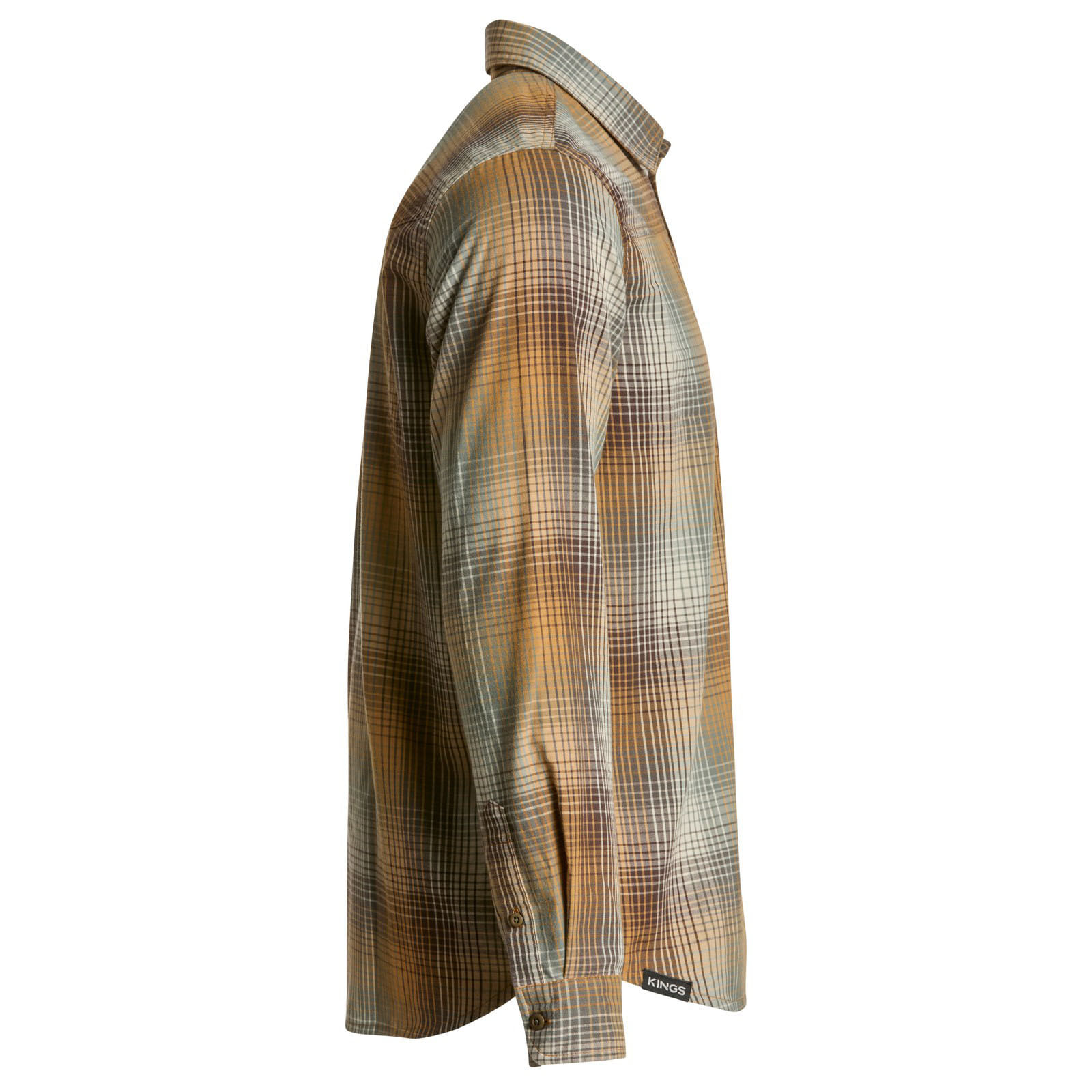 King-s-Camo-Modern-Button-Flannel---Men-s-Khaki-Plaid