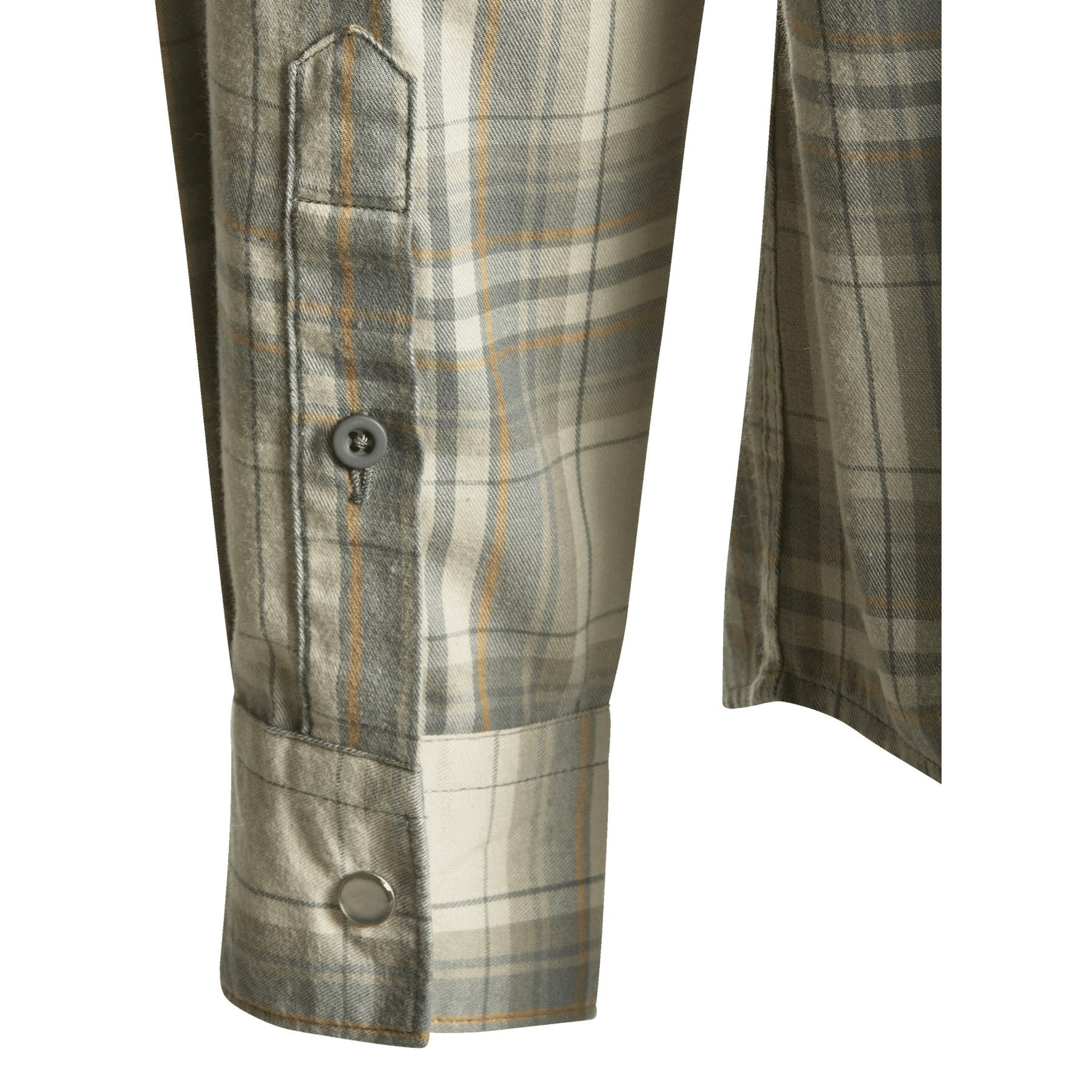 King-s-Camo-Western-Snap-Flannel---Men-s-Khaki-Plaid