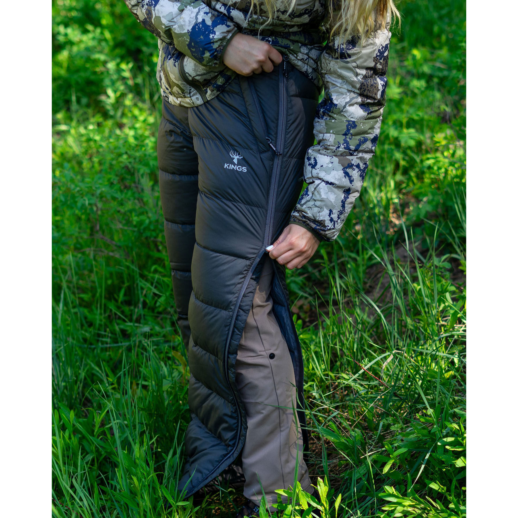 King-s-Camo-XKG-Down-Transition-650-Fill-Hunting-Pant---Women-s-Charcoal