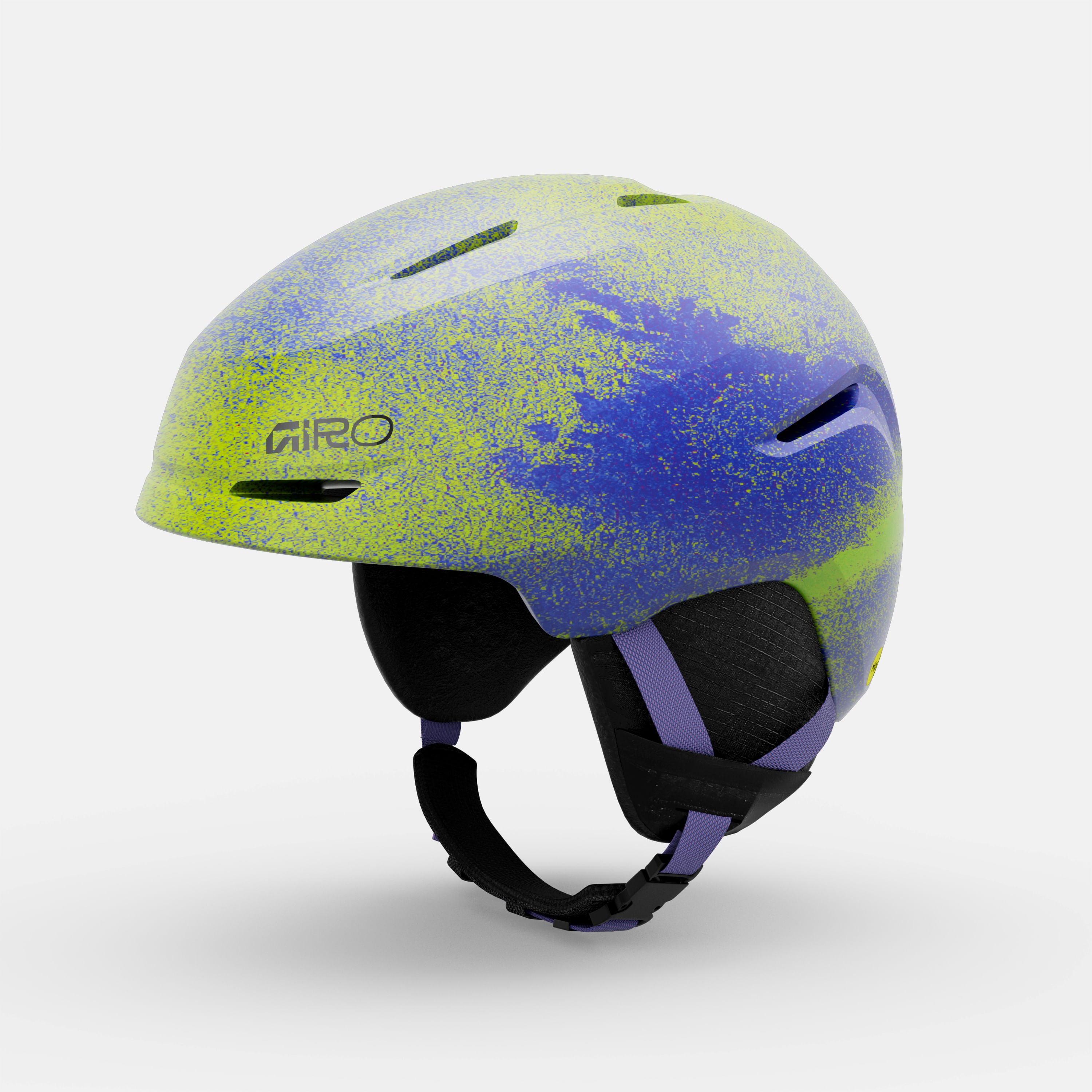 Giro-Spur-MIPS-Helmet---Kids--HV-Green---Purple