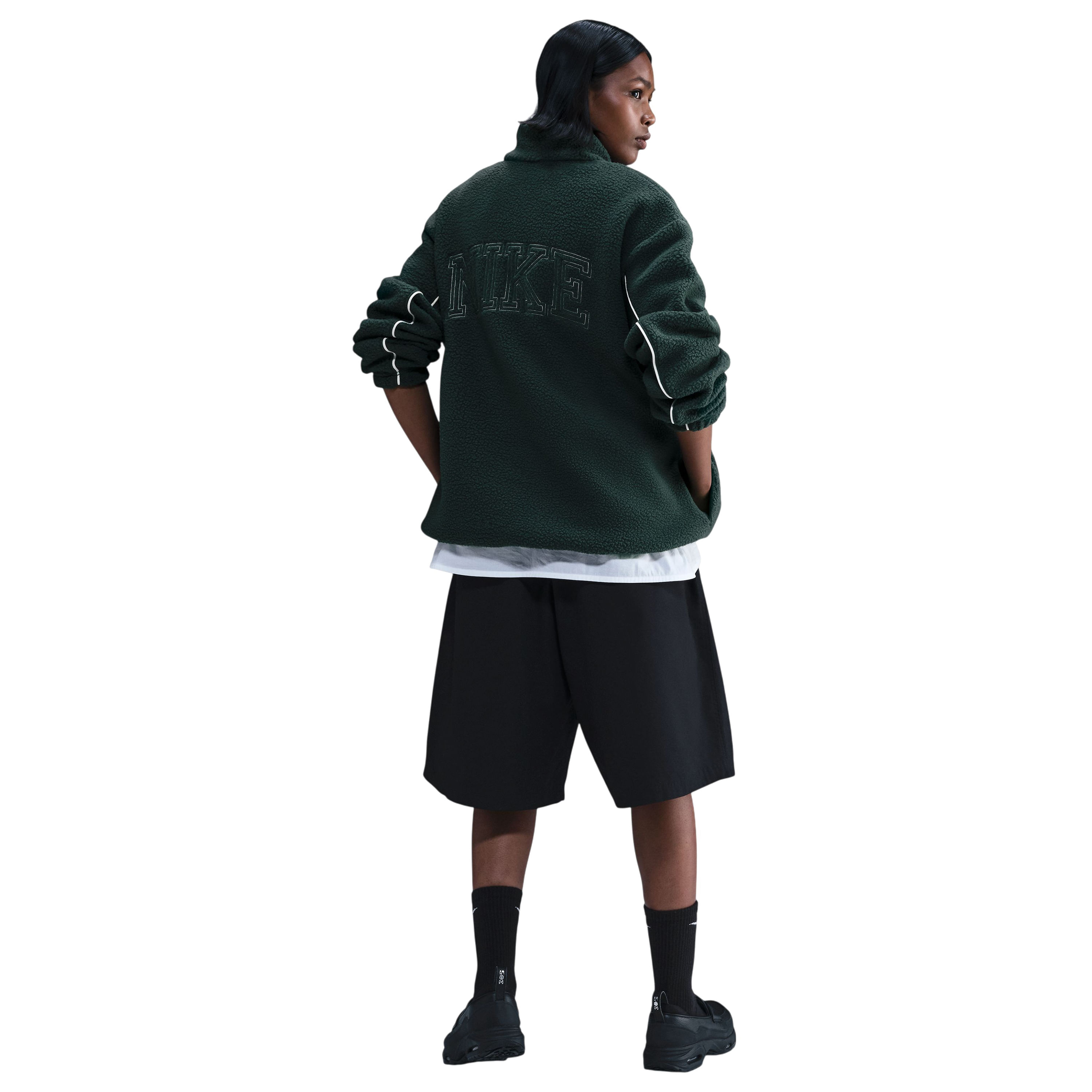 Nike Sportswear Sherpa Logo Full-Zip Jacket - Women's - Als.com