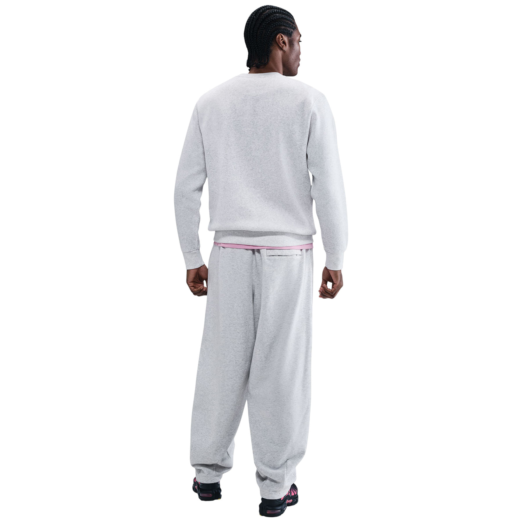 Nike-Club-Fleece-Crew---Men-s--Birch-Heather---White