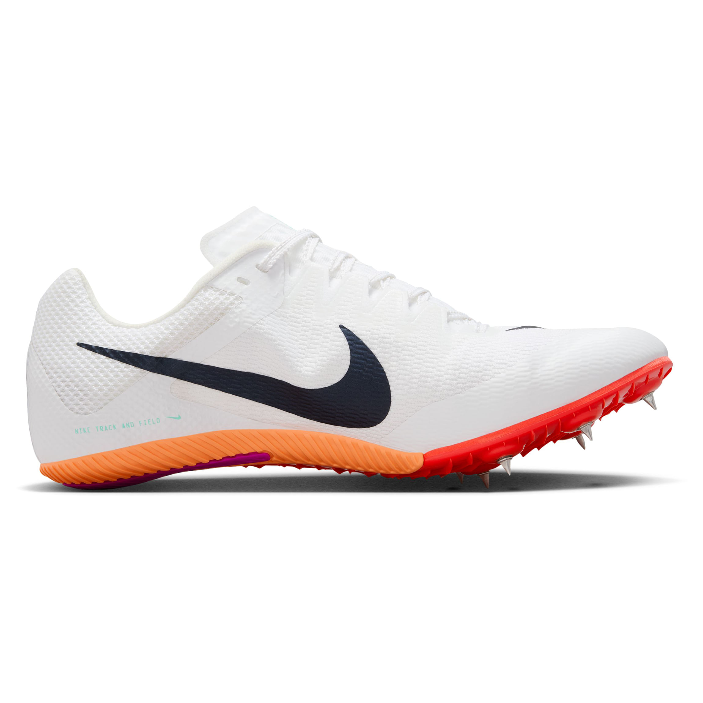 Nike-Zoom-Rival-Sprint-Track-Spike-White---Obsidian-Bright-Crimson-Hyper-Turq