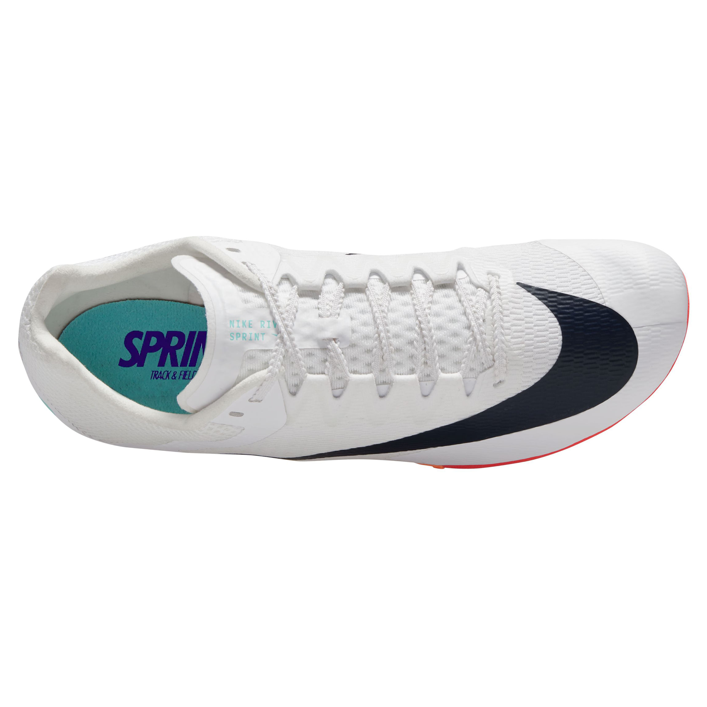 Nike-Zoom-Rival-Sprint-Track-Spike-White---Obsidian-Bright-Crimson-Hyper-Turq