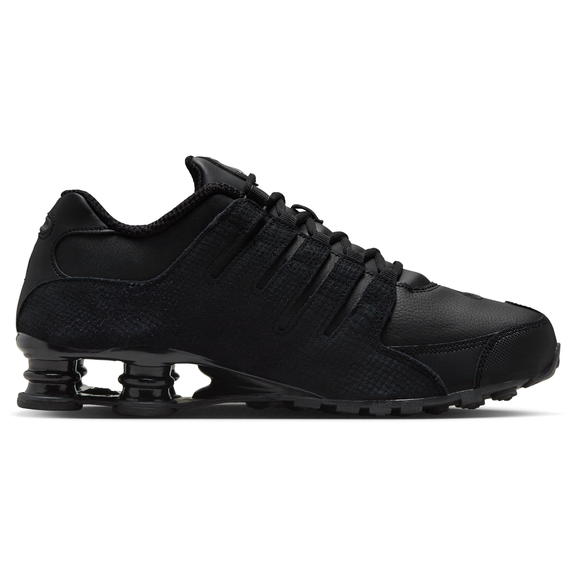 black mens nike shox