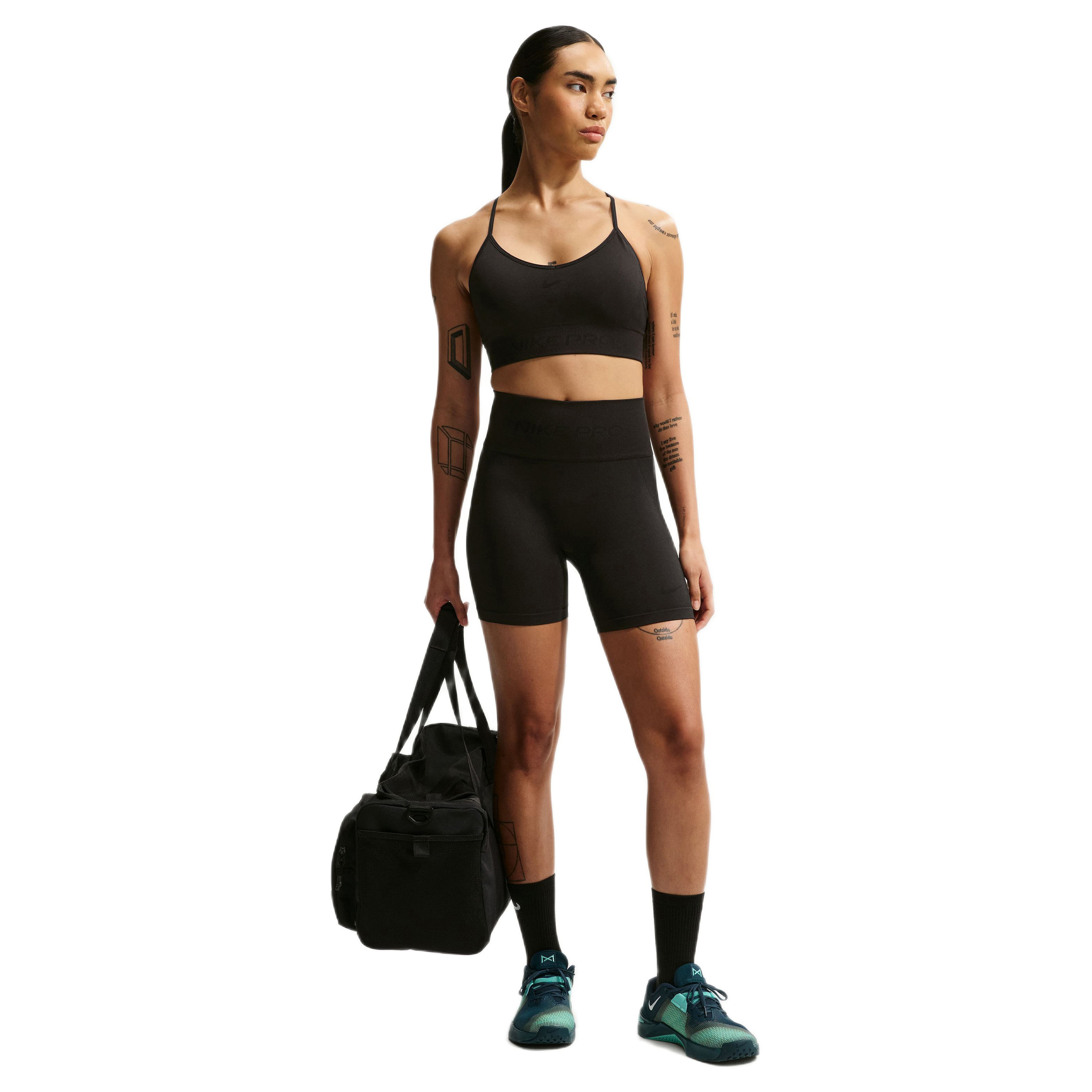 Nike-Pro-Dri-FIT-Seamless-High-Waisted-5--Biker-Short---Women-s-Black