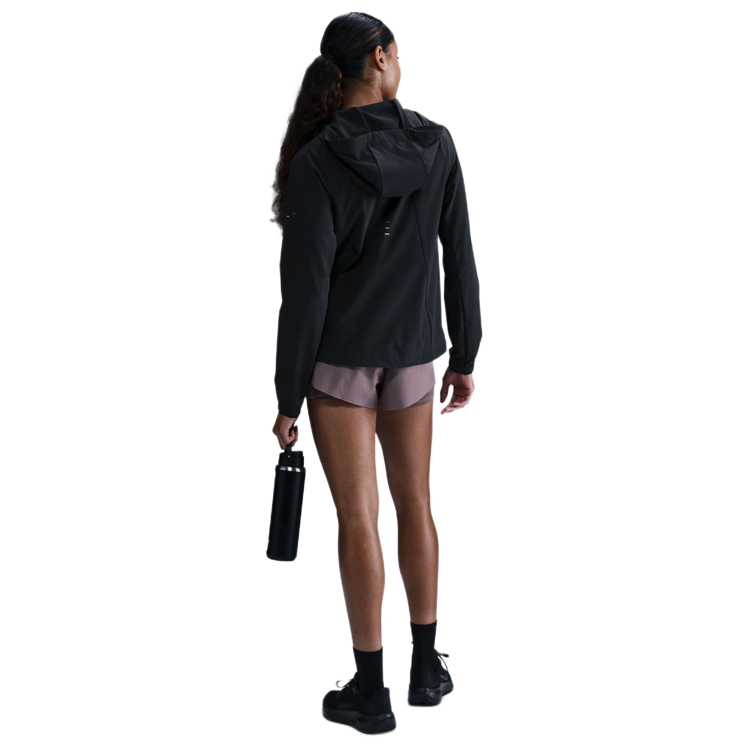Nike Swift Repel Packable Running Jacket - Women's - Black / Reflective Silver L