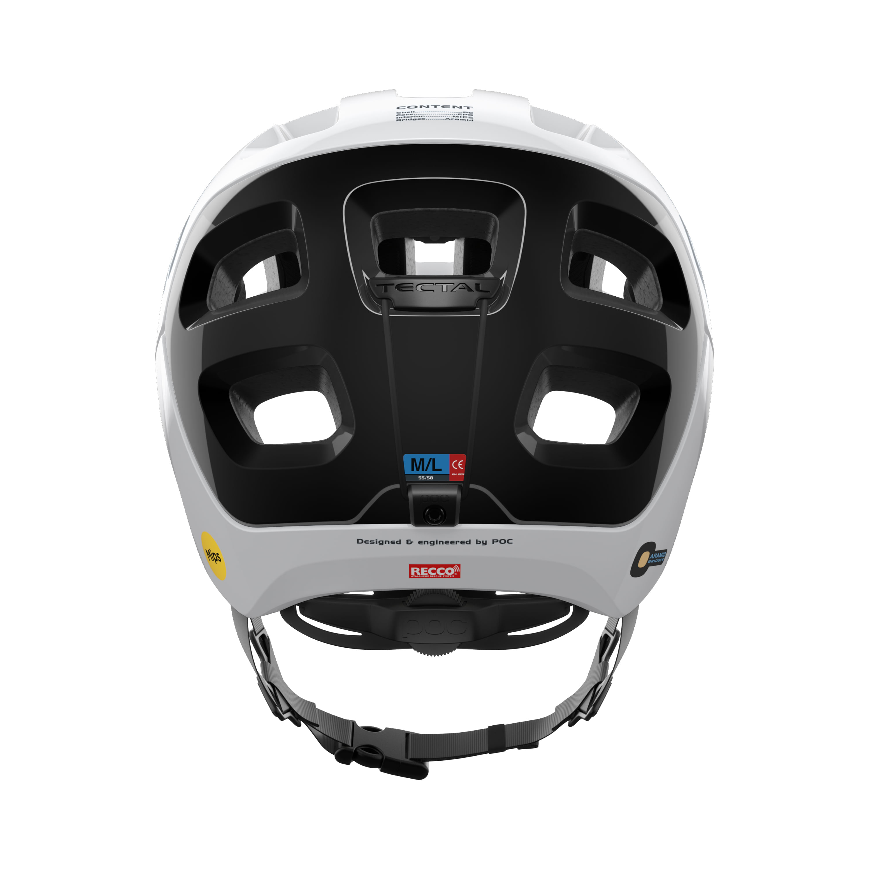 POC-Tectal-Race-Helmet-Hydrogen-White---Uranium-Black
