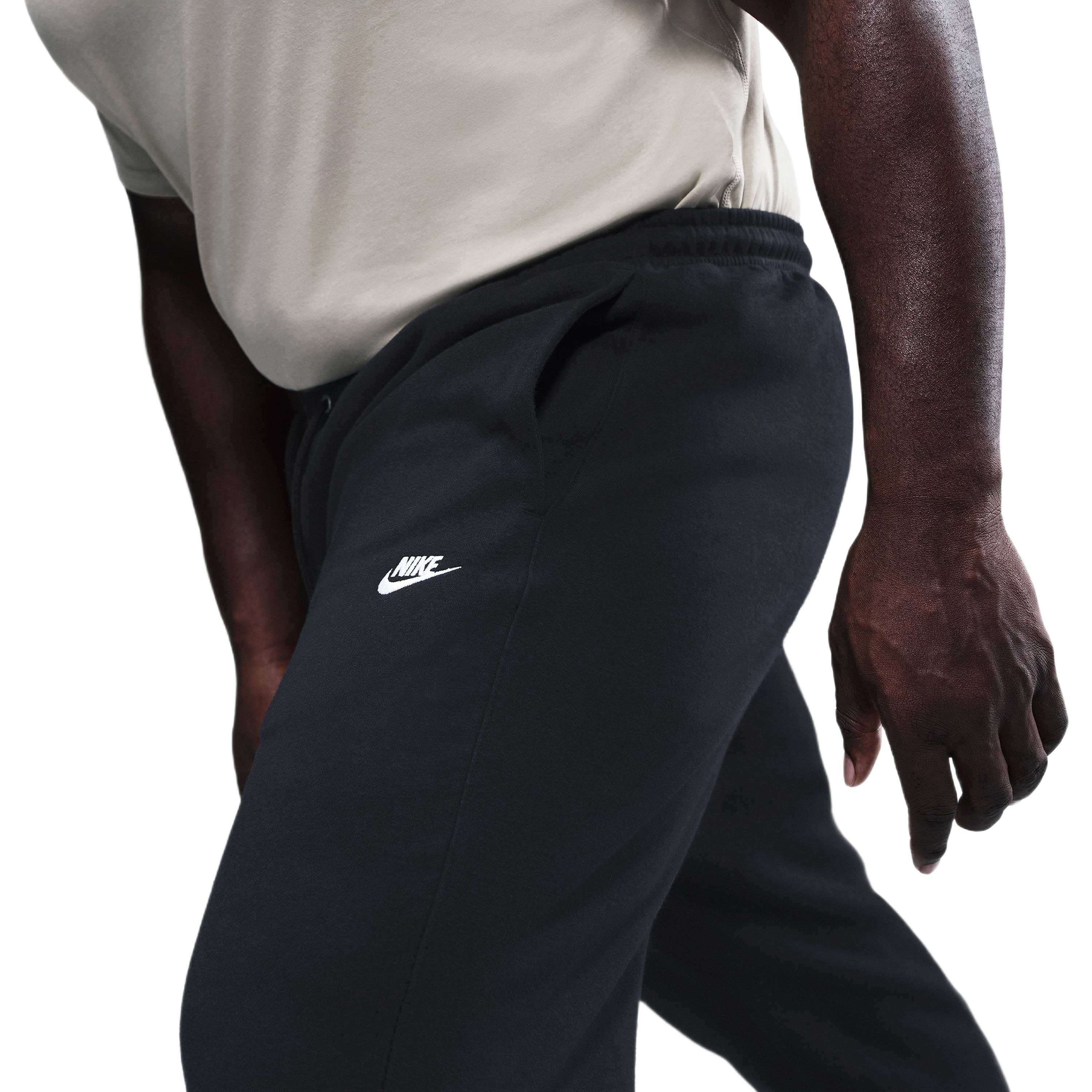 Nike-Club-Cuffed-Brushed-Fleece-Pant---Men-s-Black---Black---White