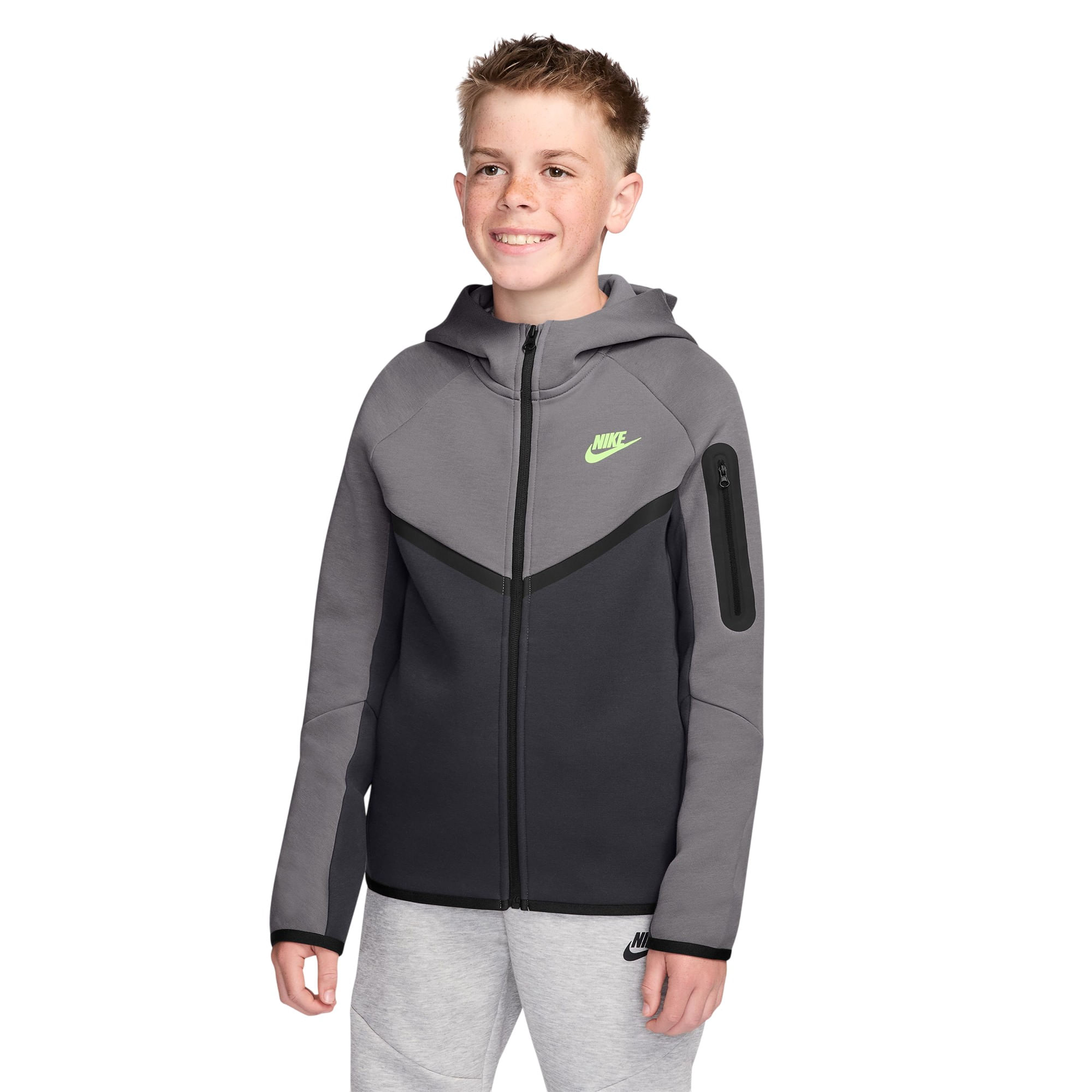 grey nike hoodie youth