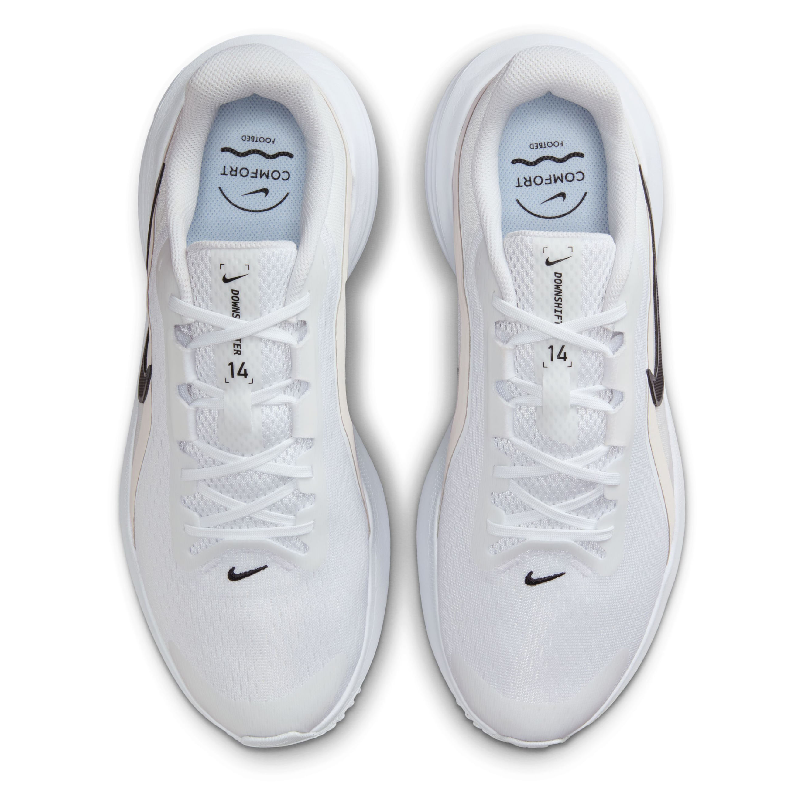 Nike Downshifter 14 Road Running Shoe - Men's - White / Black / Platinum Tint / Anthracite 12 Regular