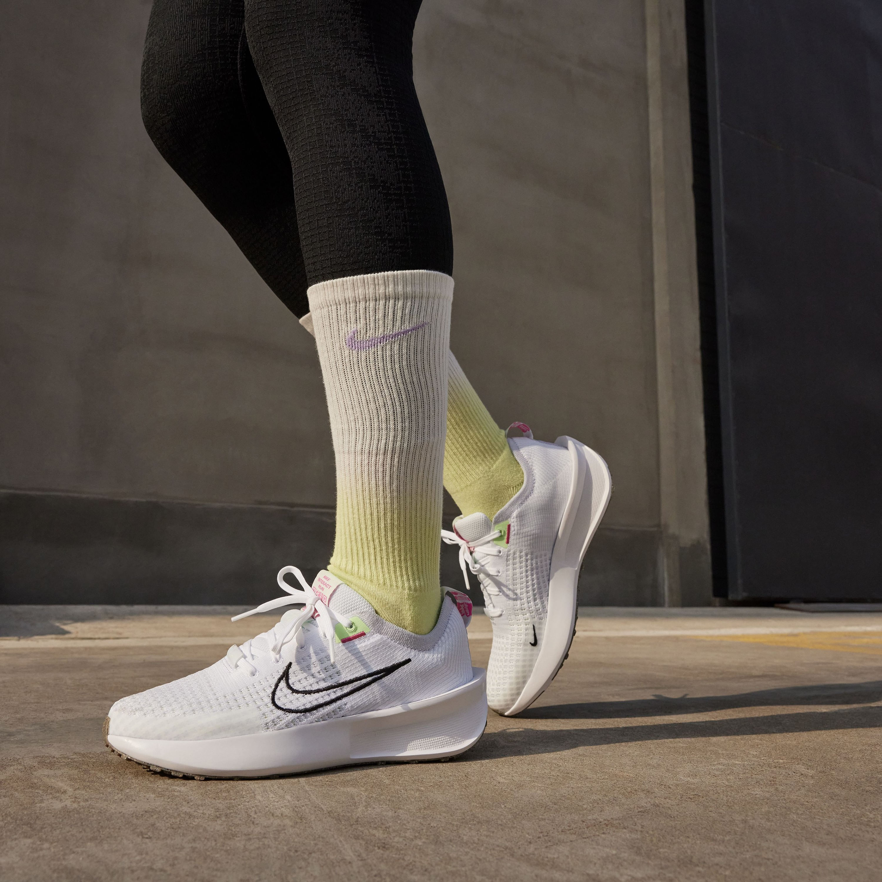 Nike-Interact-Run-Road-Running-Shoe---Women-s-White---Black---Football-Grey---Vapor-Green