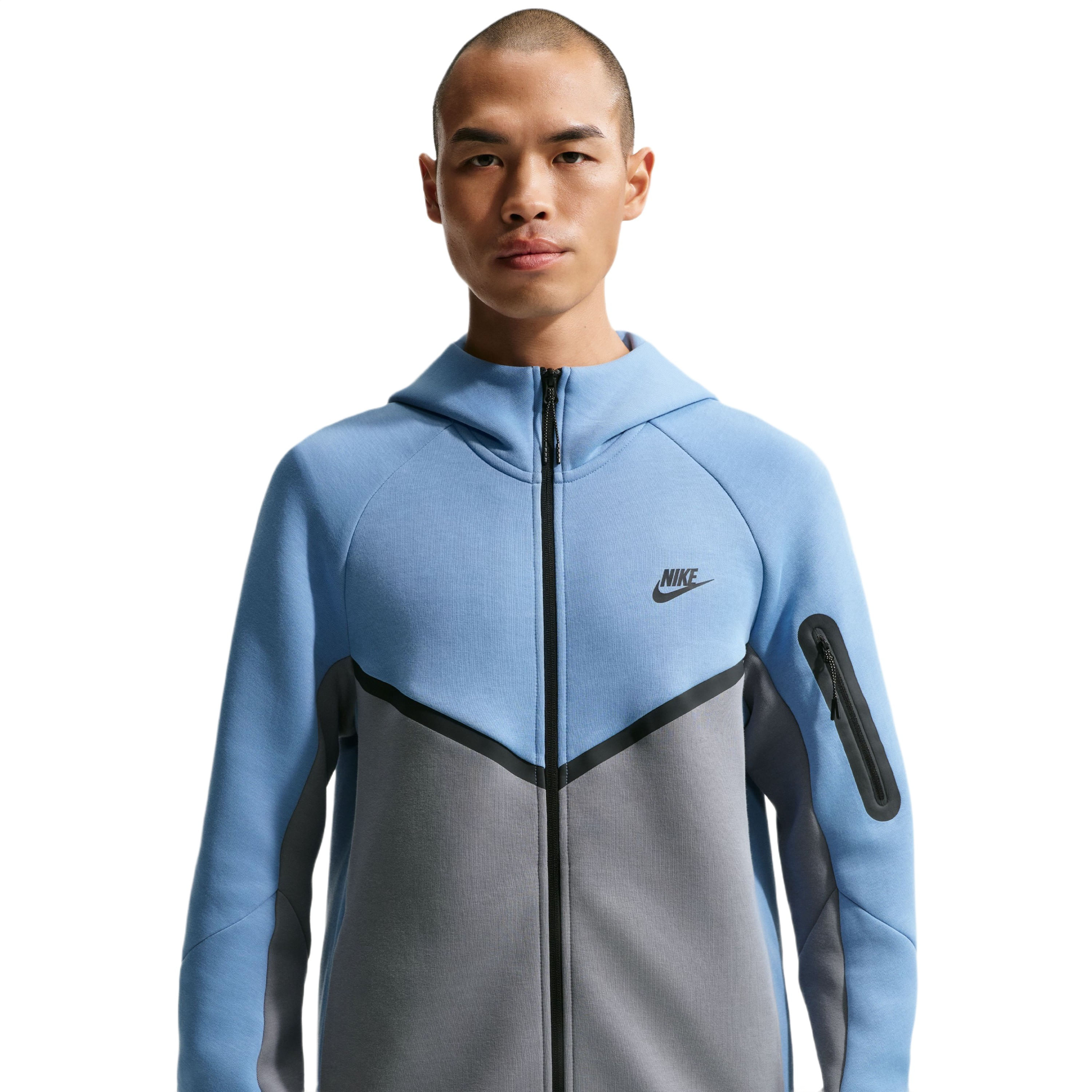 Nike-Tech-Fleece-Full-Zip-Windrunner-Hoodie---Men-s-Work-Blue---Cool-Grey---Black