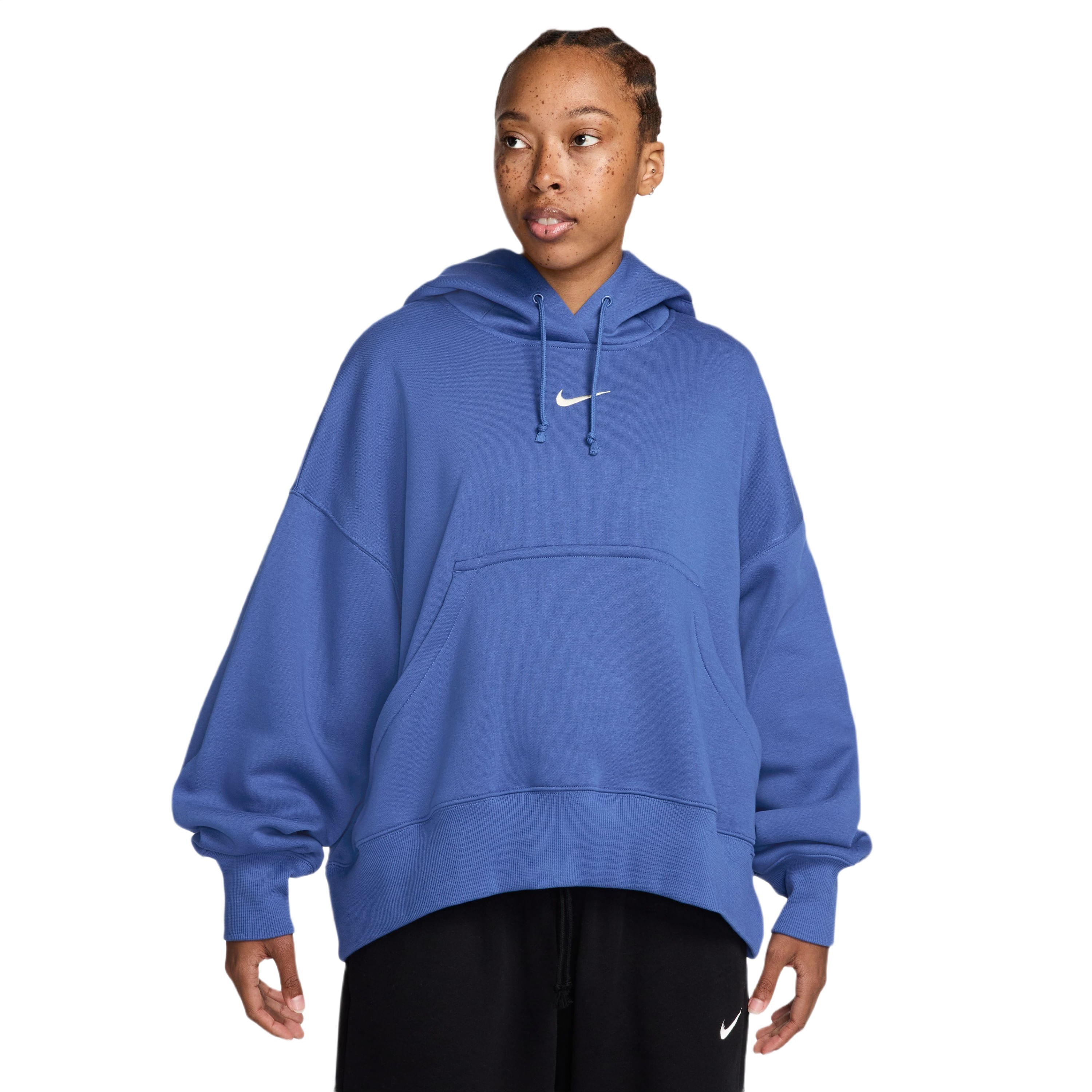 Nike-Sportswear-Phoenix-Fleece-Over-Oversized-Pullover-Hoodie---Women-s-Light-Medium-Blue---Sail