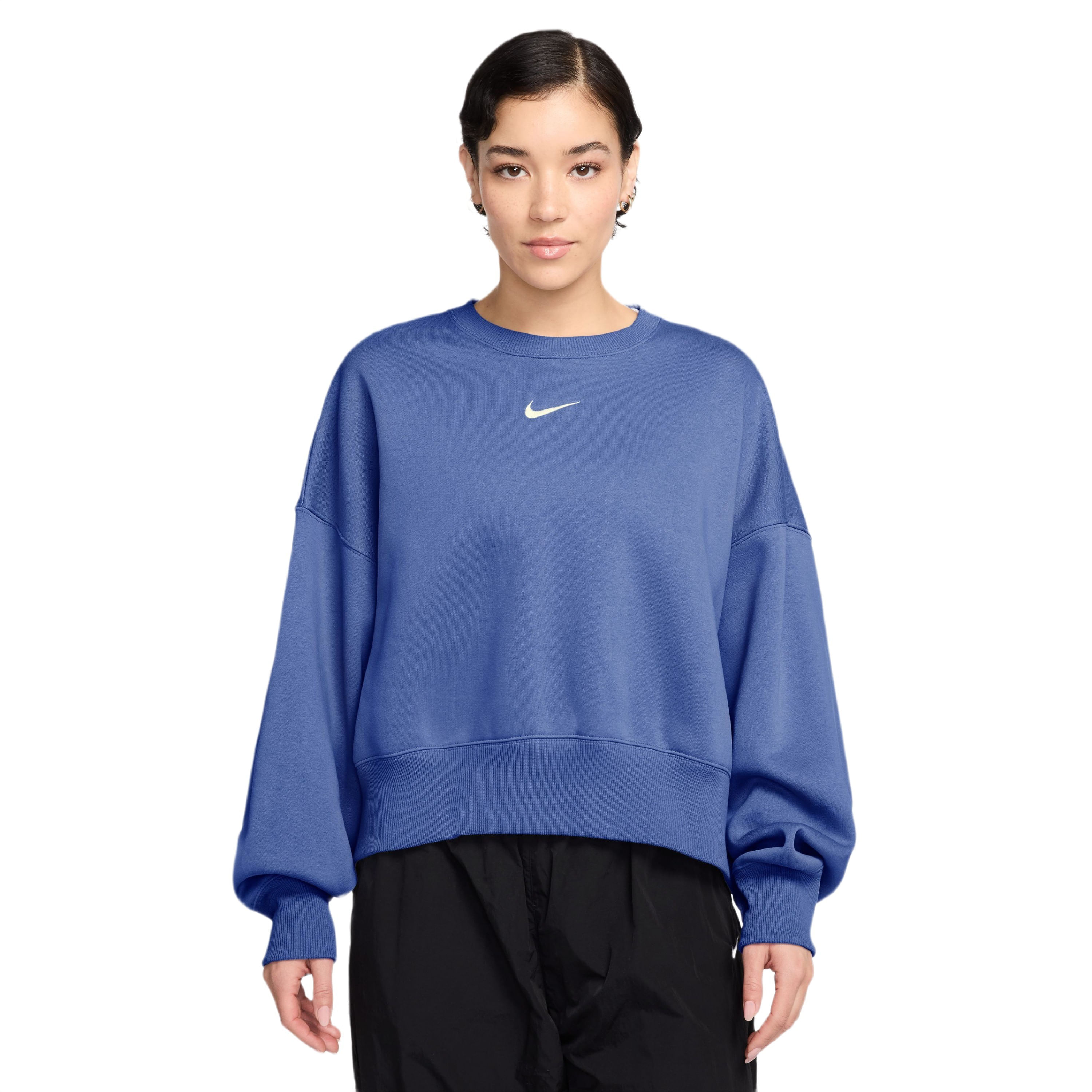 Nike-Sportswear-Phoenix-Fleece-Over-Oversized-Crewneck-Sweatshirt---Women-s-Light-Medium-Blue---Sail